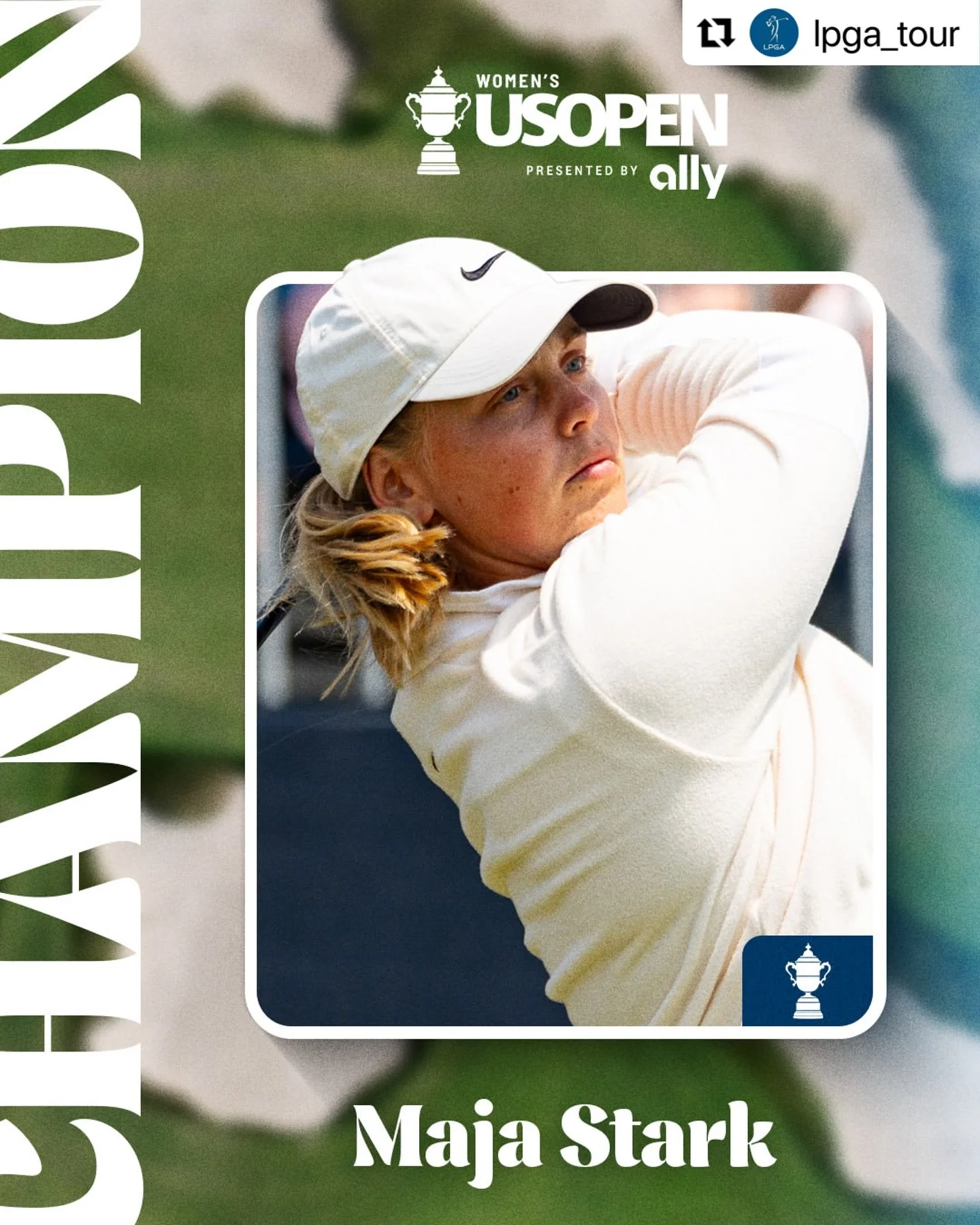 Maja Stark is the 2025 U.S. Women&rsquo;s Open Champion!! 🏆
・・・
#Repost @lpga_tour