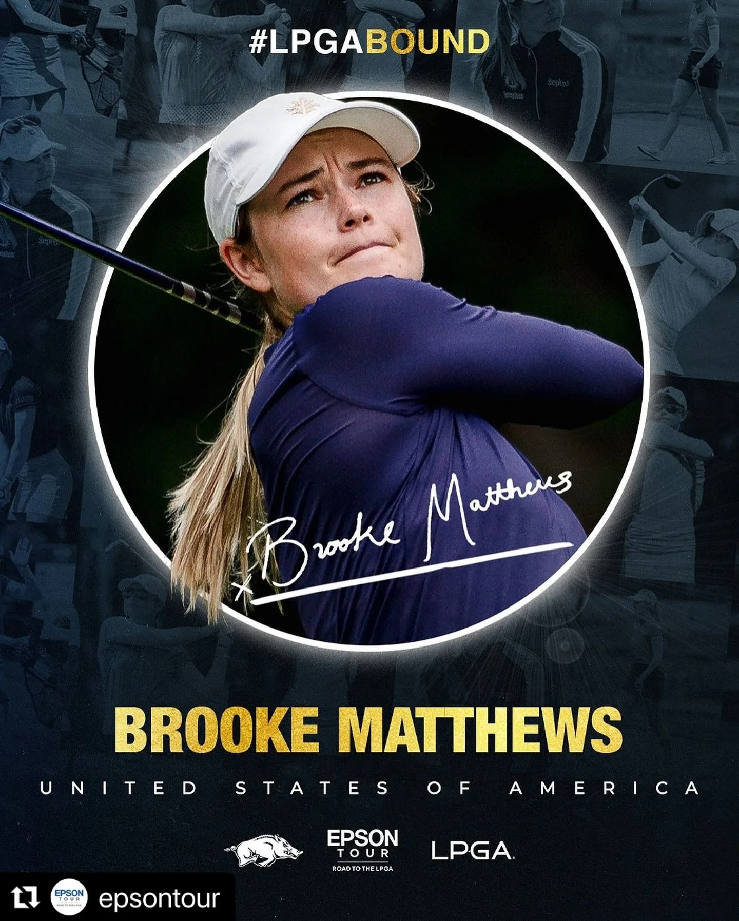 Congratulations to Brooke Matthews for securing her LPGA Tour card for 2025!! ⭐️
・・・
#Repost @epsontour