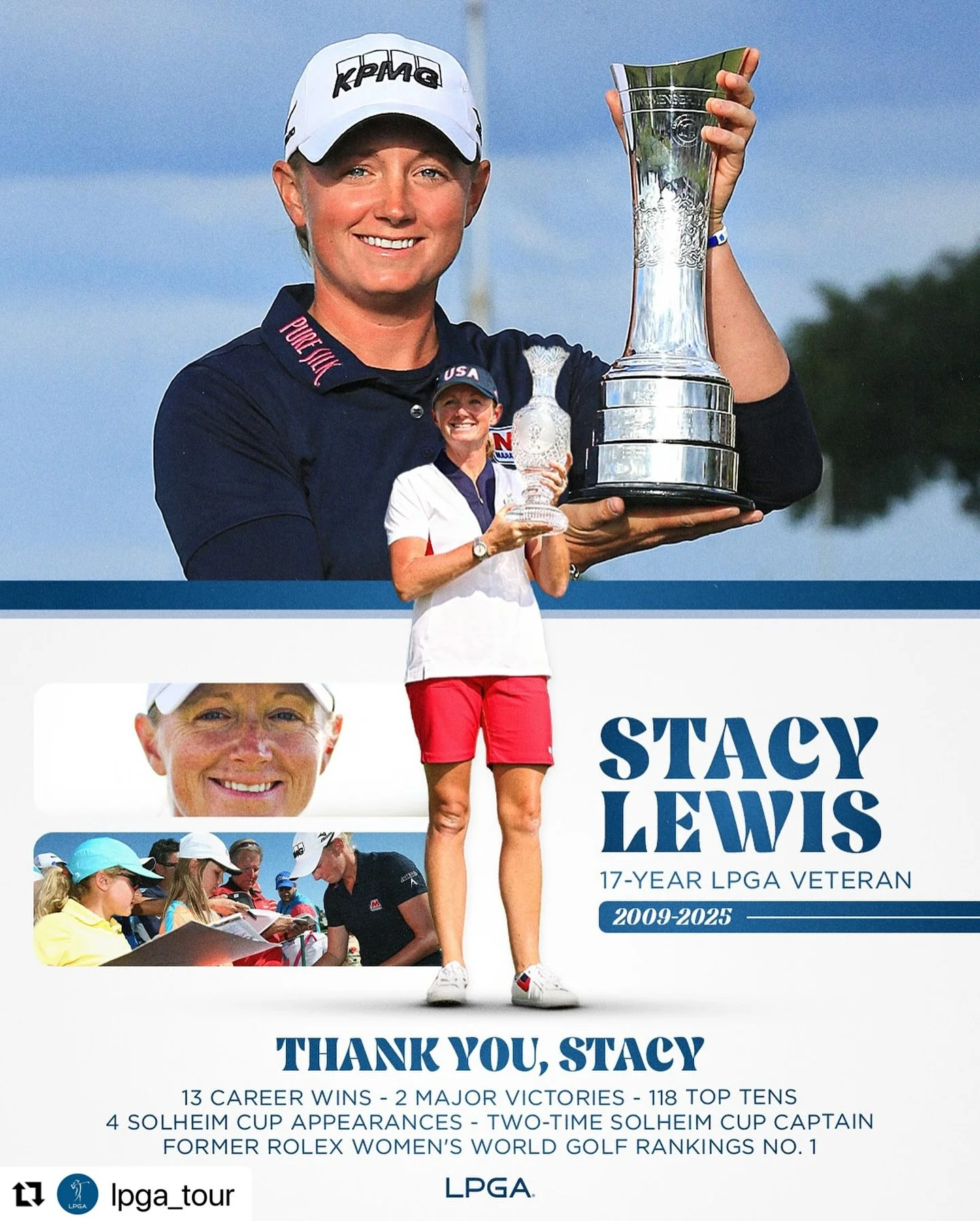 #Repost @lpga_tour
・・・
What a career 👏
&nbsp;
Congratulations Stacy, and thank you for all of your contributions to the LPGA Tour!