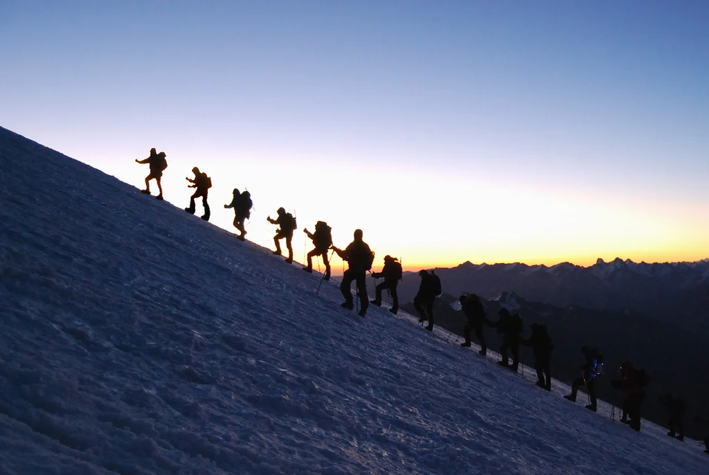 Ascending Mt Elbrus