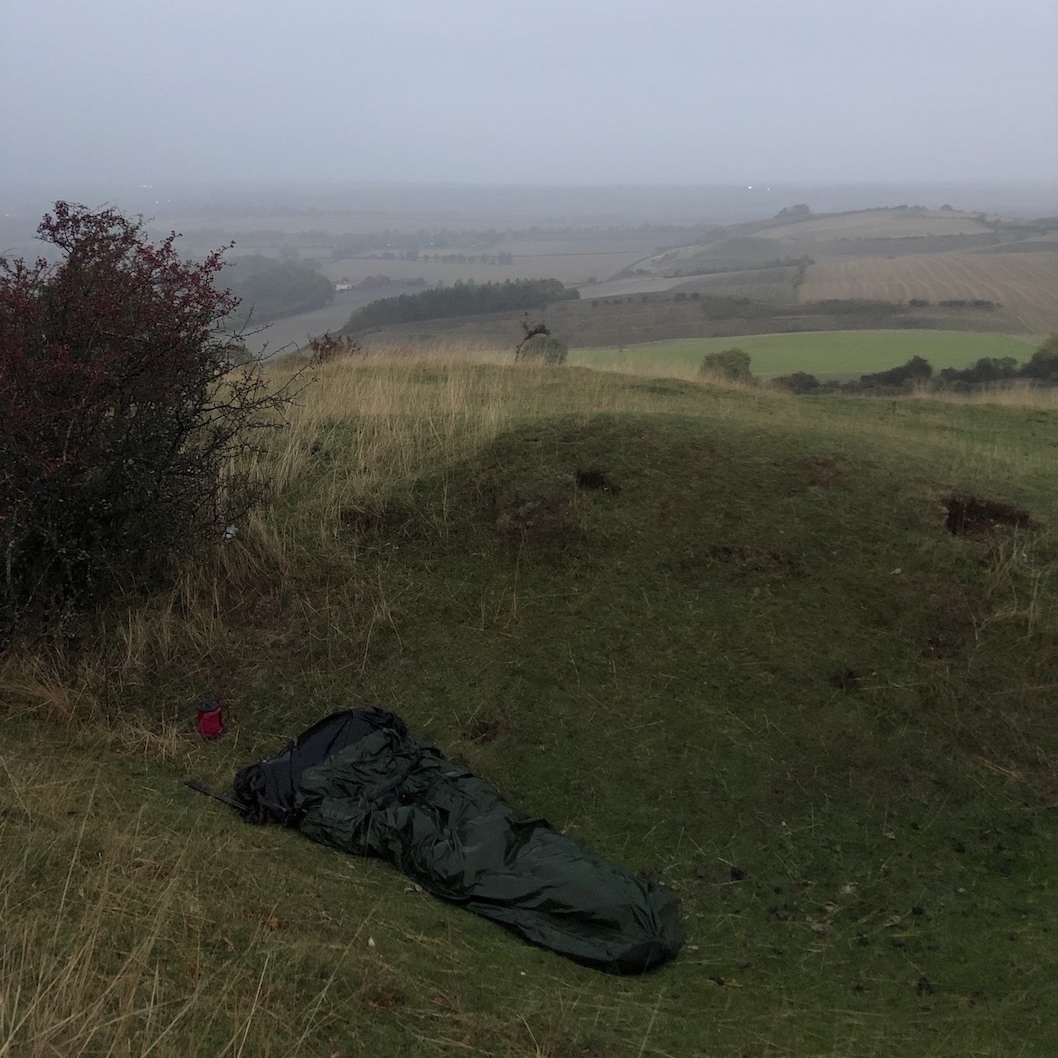 wet bivvy bag camping rain hiking.jpg