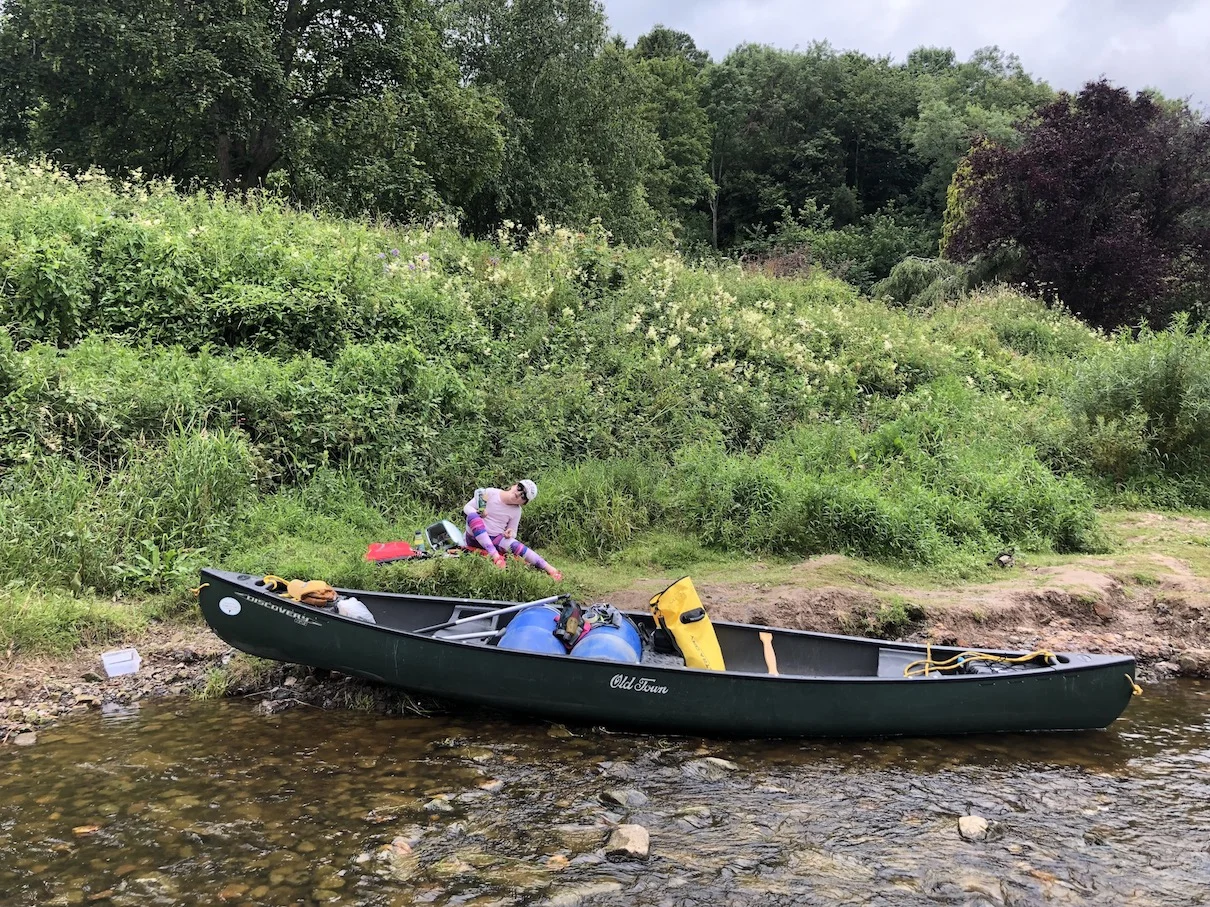 canoeing wye river symonds yat ross on wye hoarwithy kayak canoe camping adventure drone footage.JPG