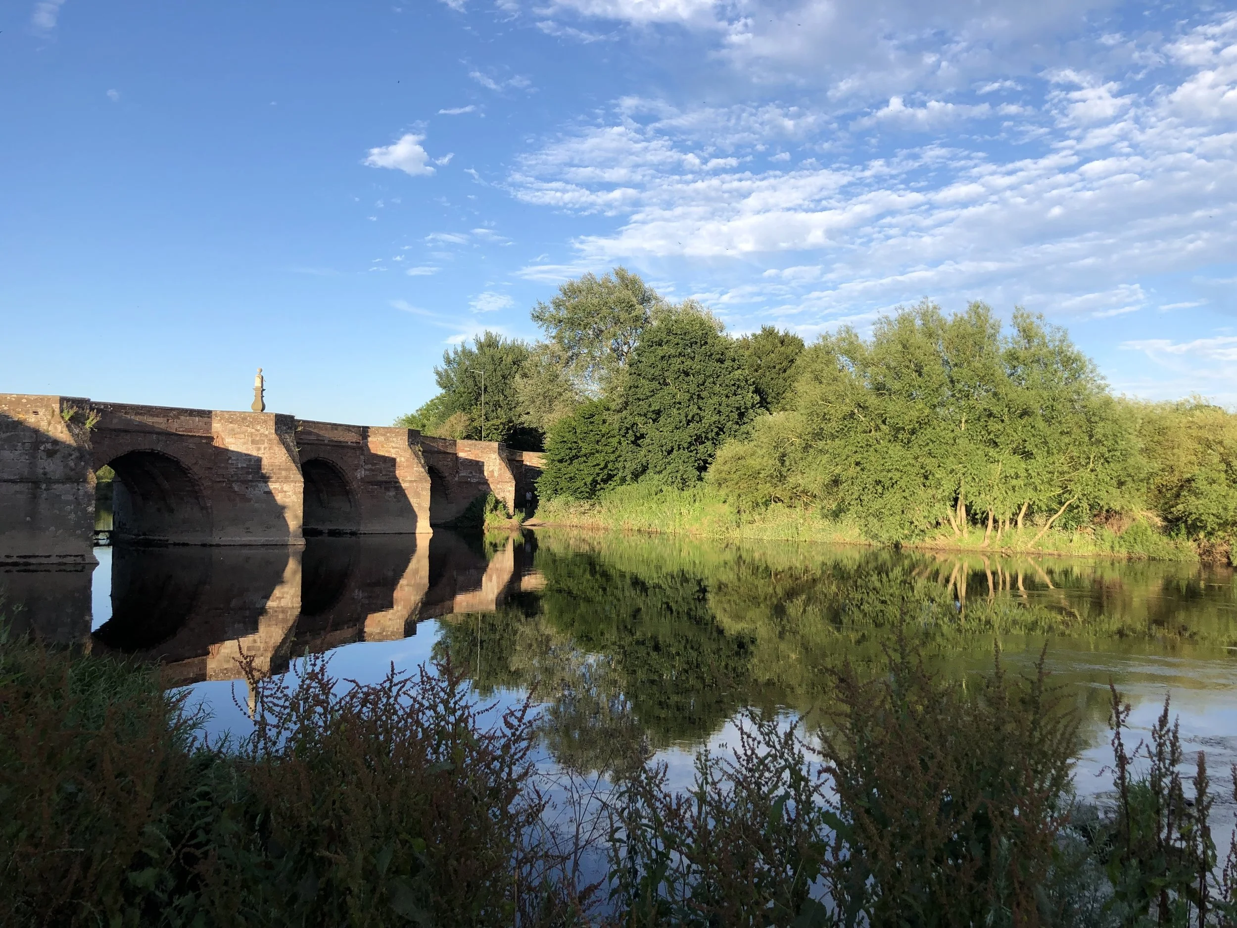 canoeing wye river synods yet ross on wye hoarwithy kayak canoe camping adventure bridges evening light.JPG