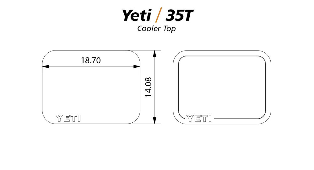 Yeti 35T Cooler Top — Dek Designs