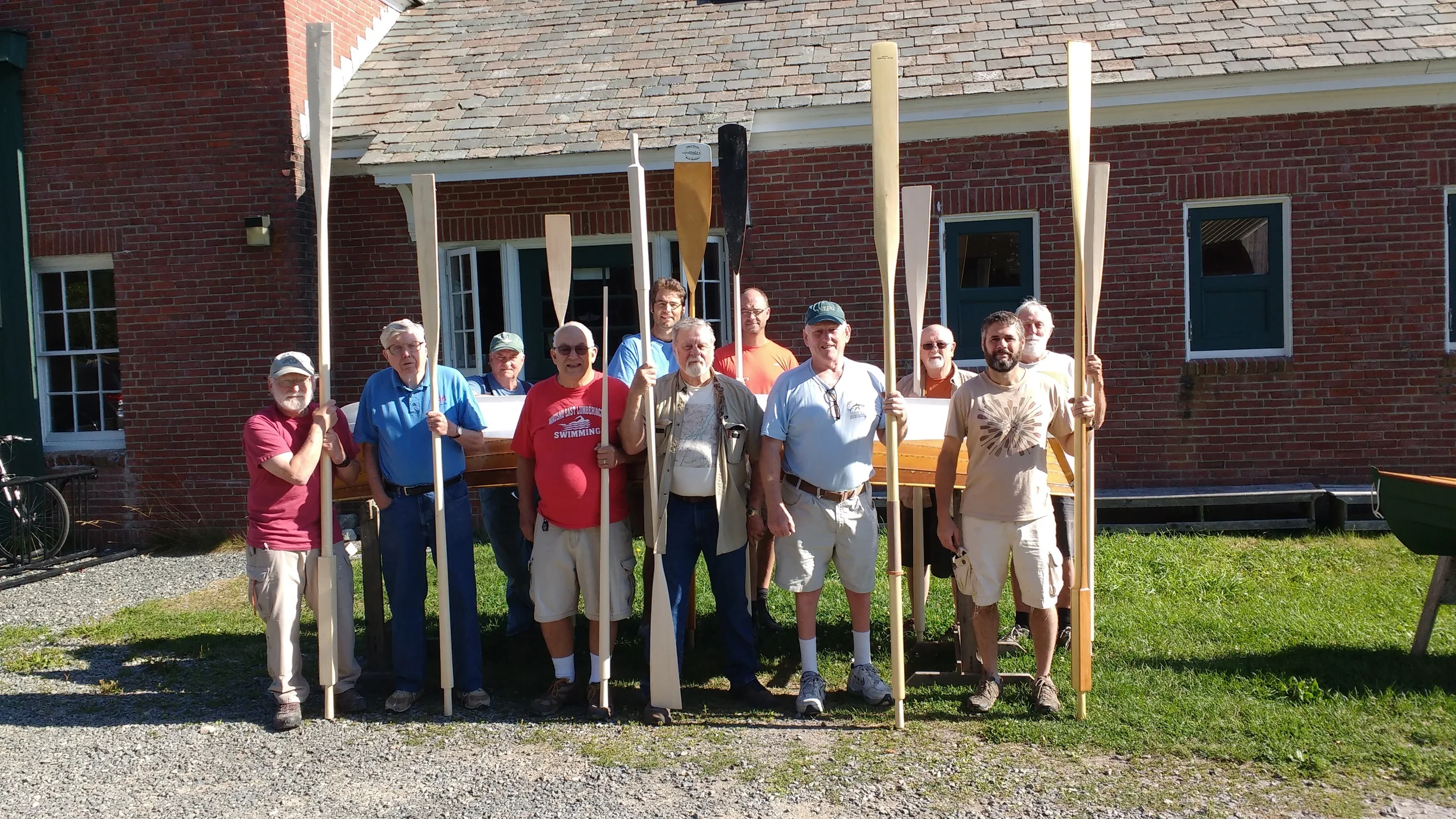 The students made beautiful oars this week. 