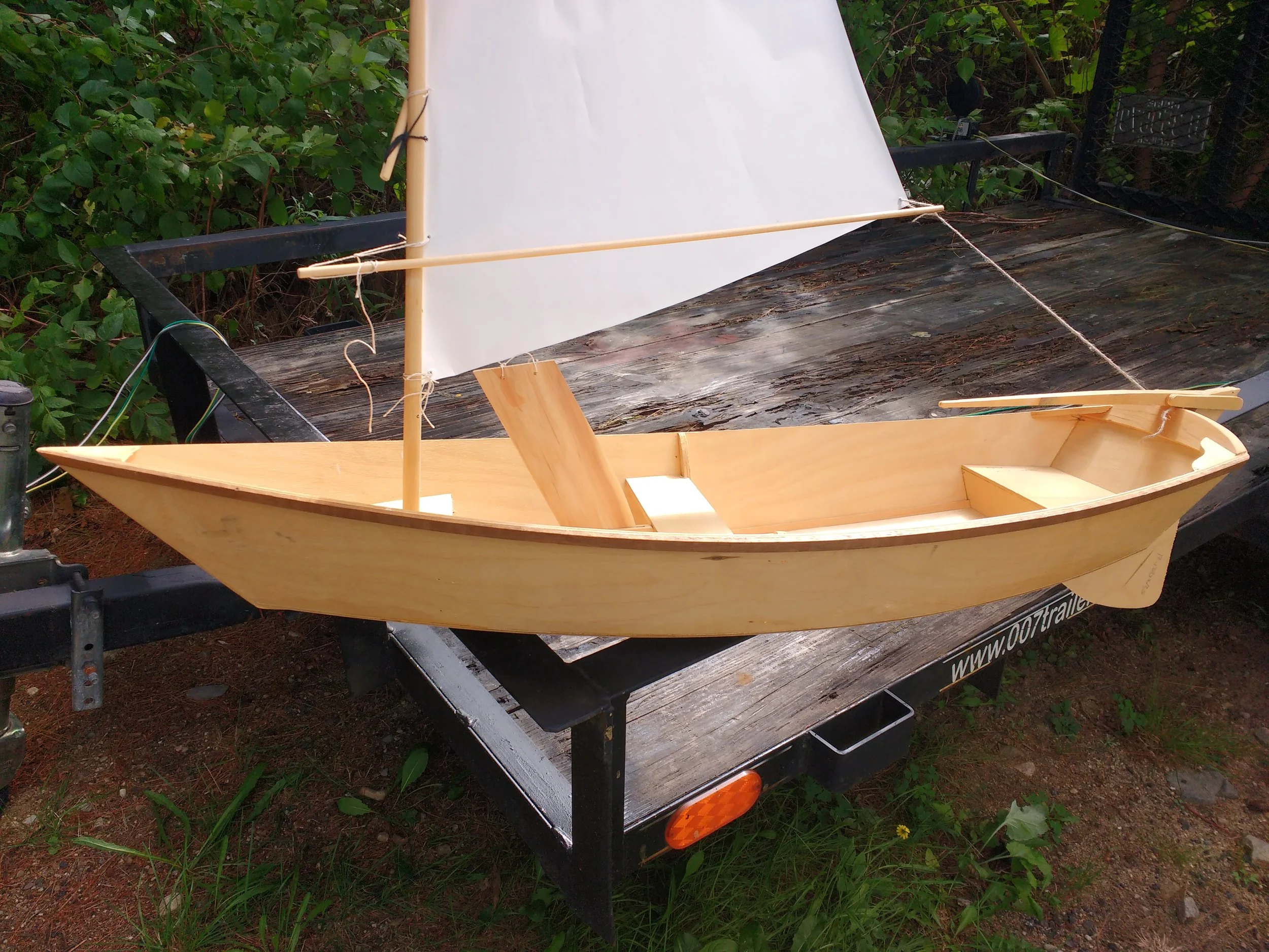 echo bay dory skiff quarter scale model kit — chase small