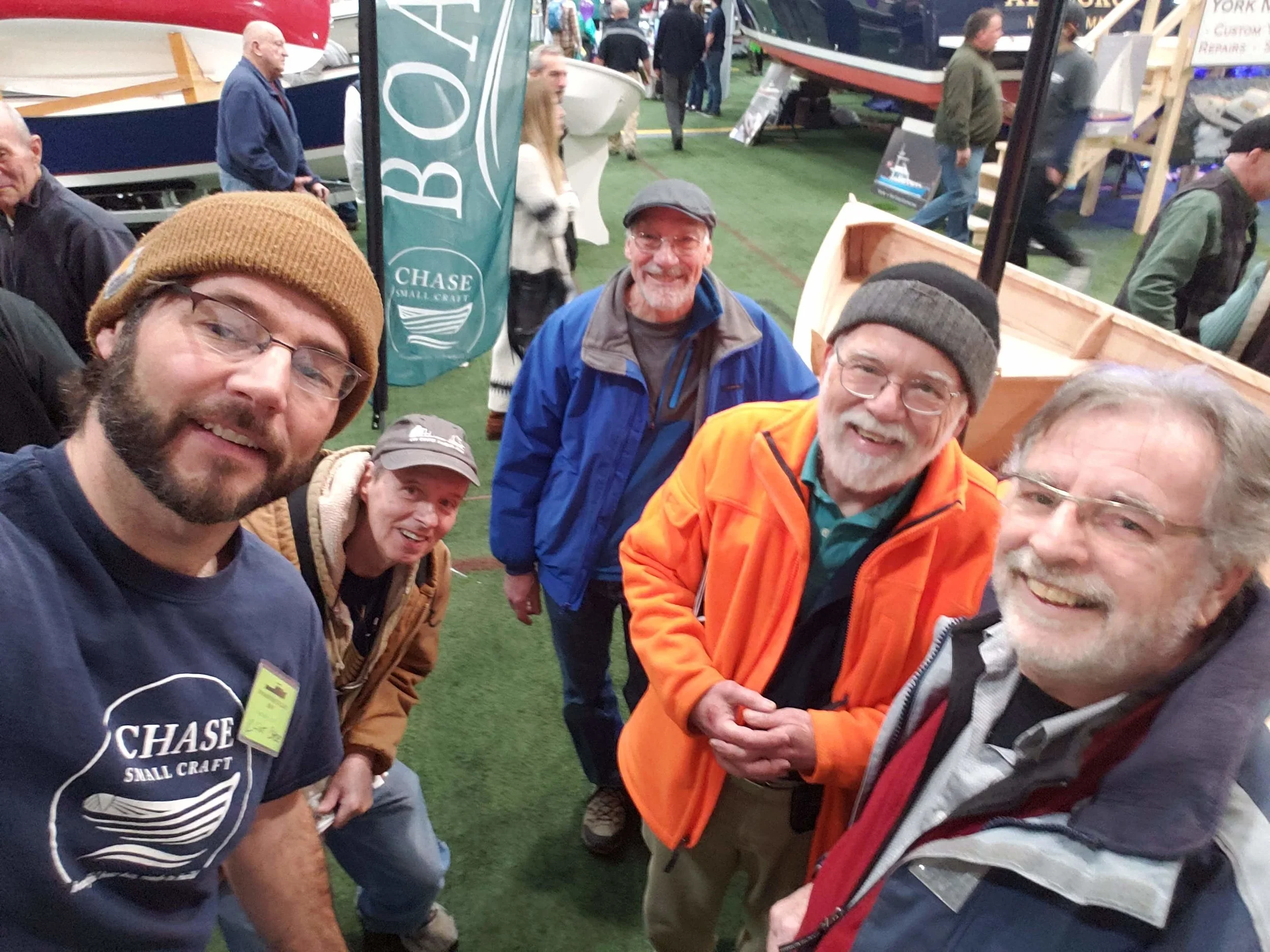 (right to left) A new collaborator from Quebec, the owner of Jewell number 1, and two KDI builders.