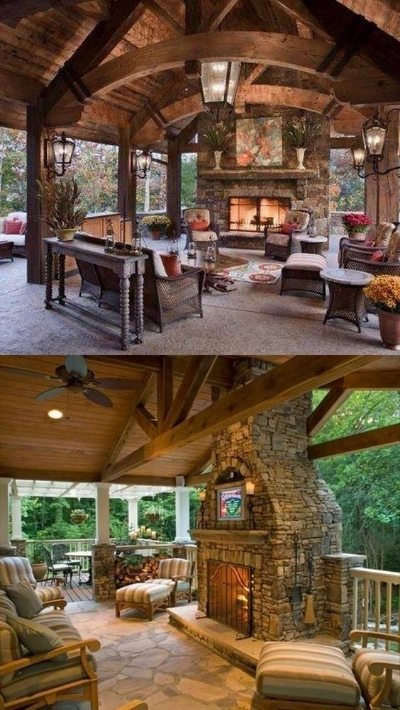  The right fireplace makes amazing outdoor living centrepiece. 
