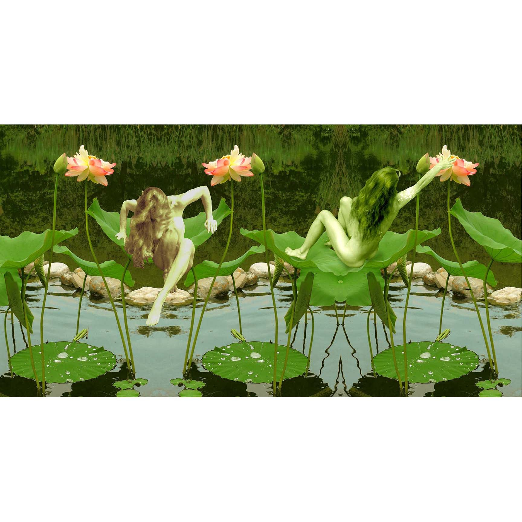 Lotus with Seated Nudes