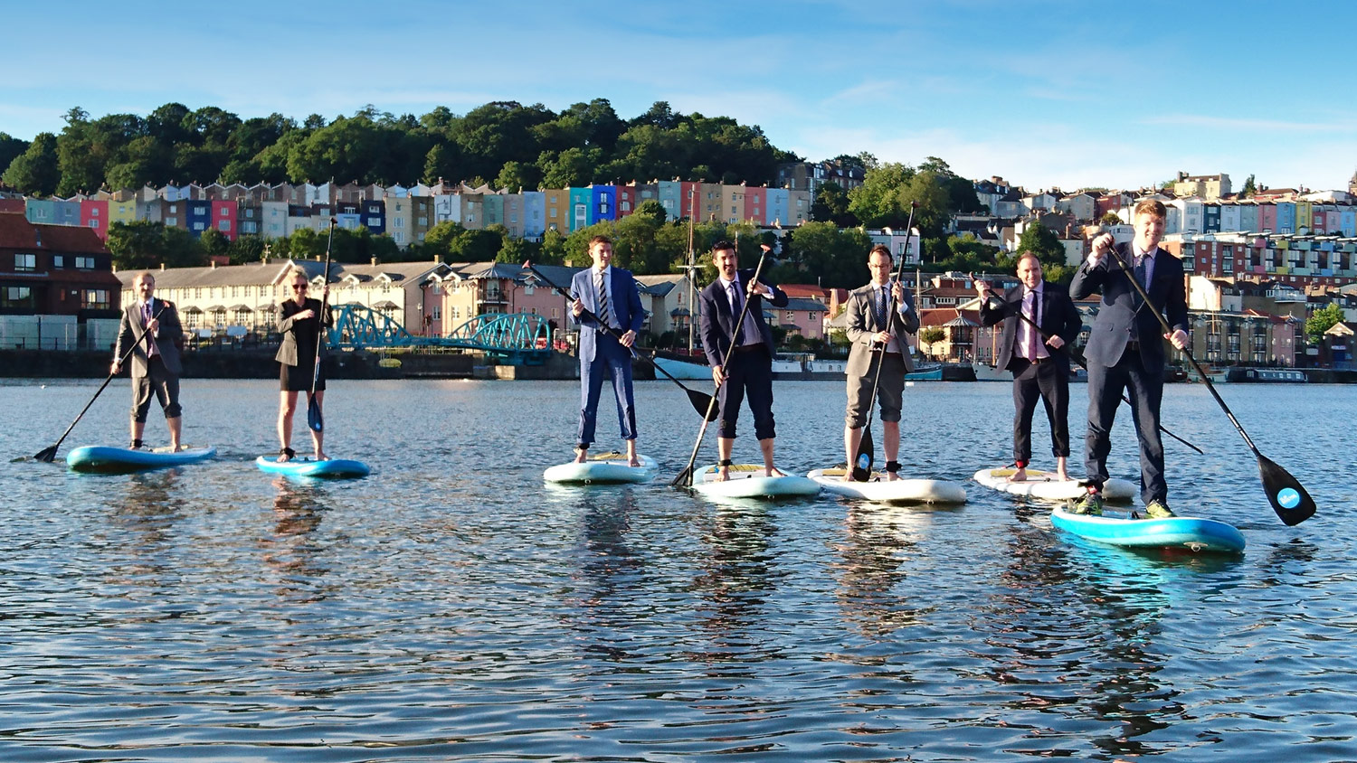 SmithCorp training paddleboarding