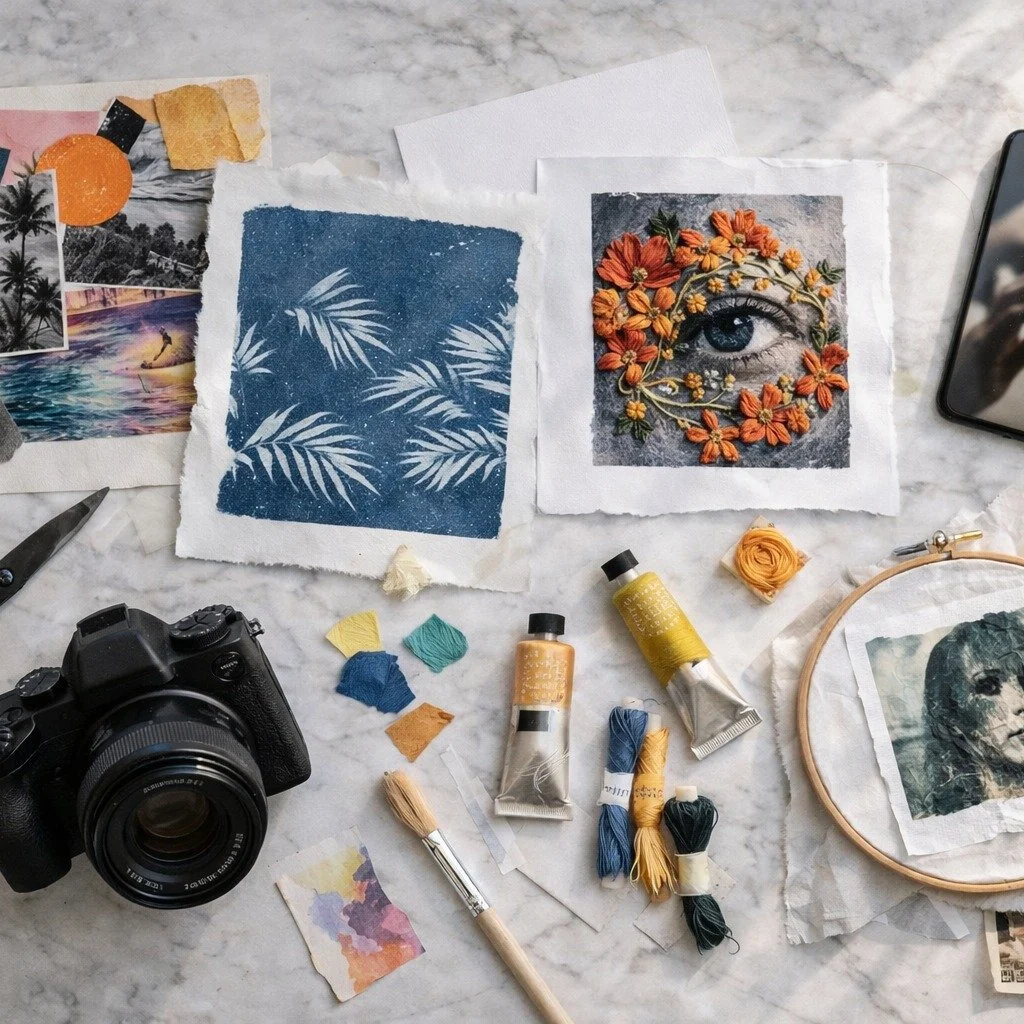 Si tu es abonn&eacute; &agrave; mon infolettre, tu le sais d&eacute;j&agrave; 😁 ... Je commence de quoi de nouveau : Des ateliers de photographie cr&eacute;ative et d'art multim&eacute;dia !! 

&rarr; Et si tu te redonnais le droit de cr&eacute;er ✨