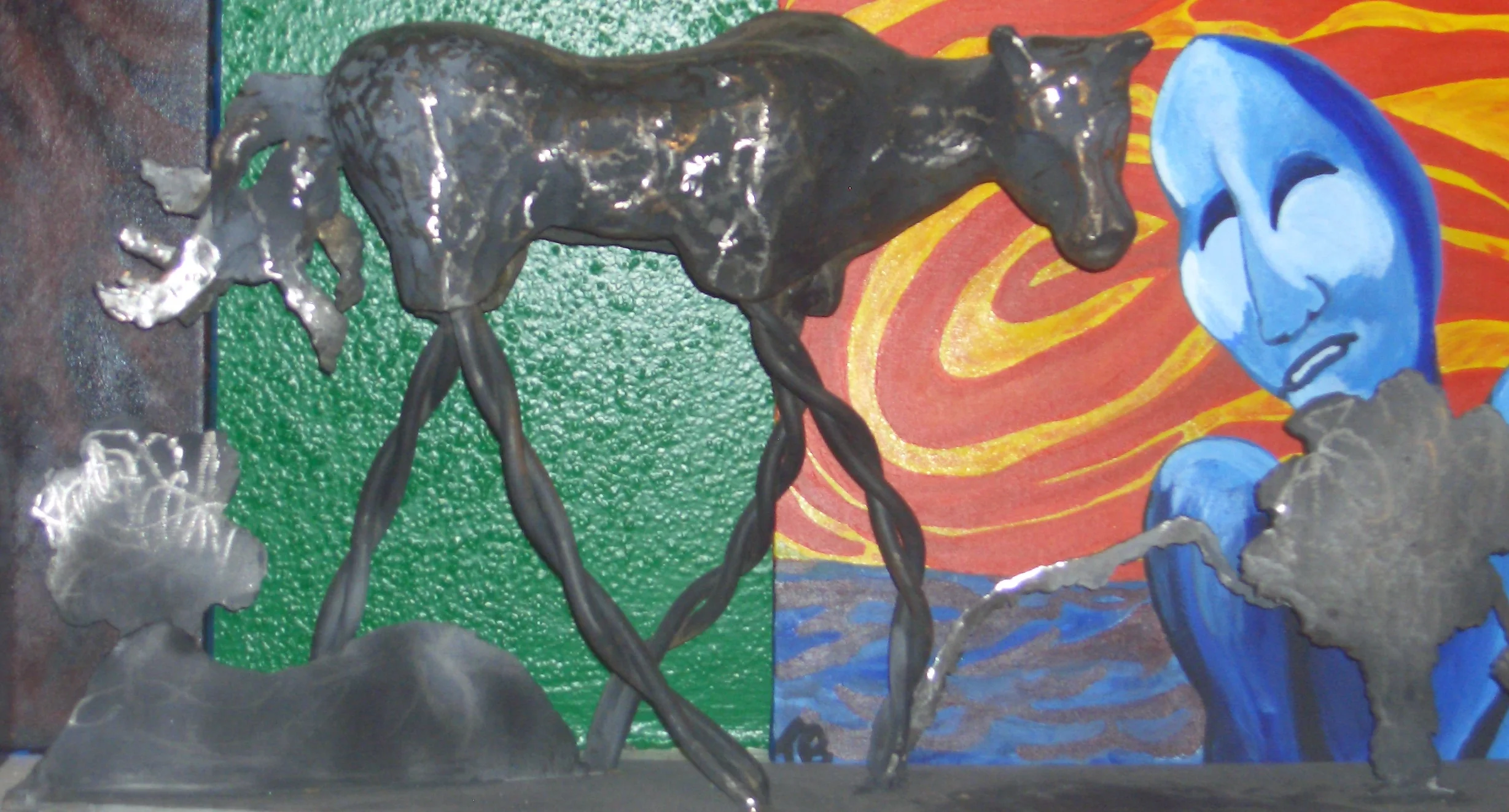 The Horse, Cast Iron and Metal Sculpture.jpg