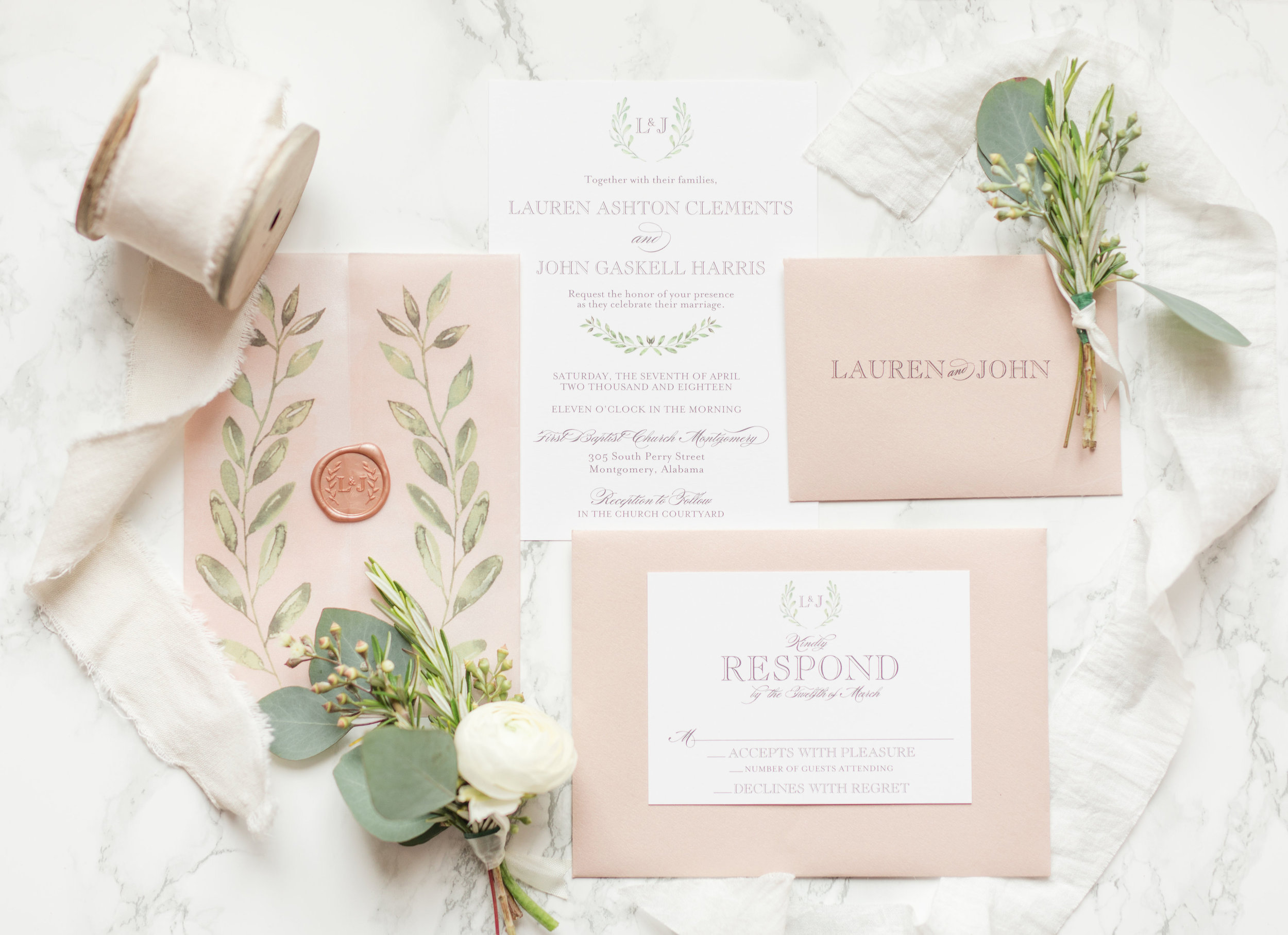  PRO-TIP- if you are looking at using a custom wax seal as an embellishment on your wedding invites or day of paper be sure to to discuss with your stationer sooner rather than later as they do take a little extra time to turn around. If you allow fo