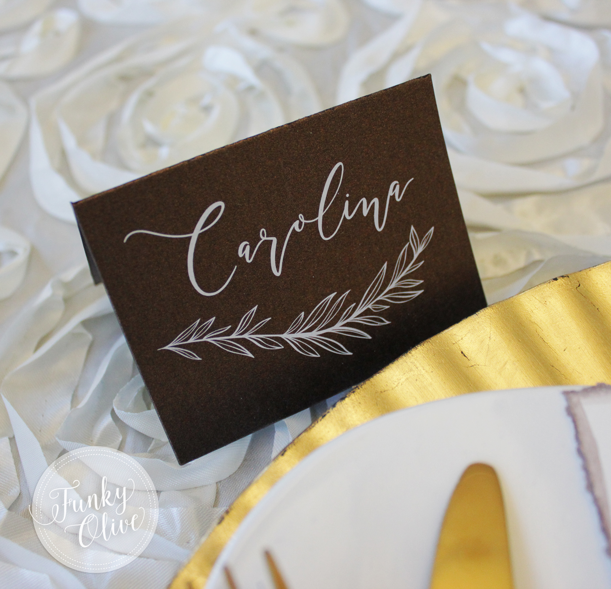 BRONZE WITH WHITE INK TENT PLACE CARD.jpg