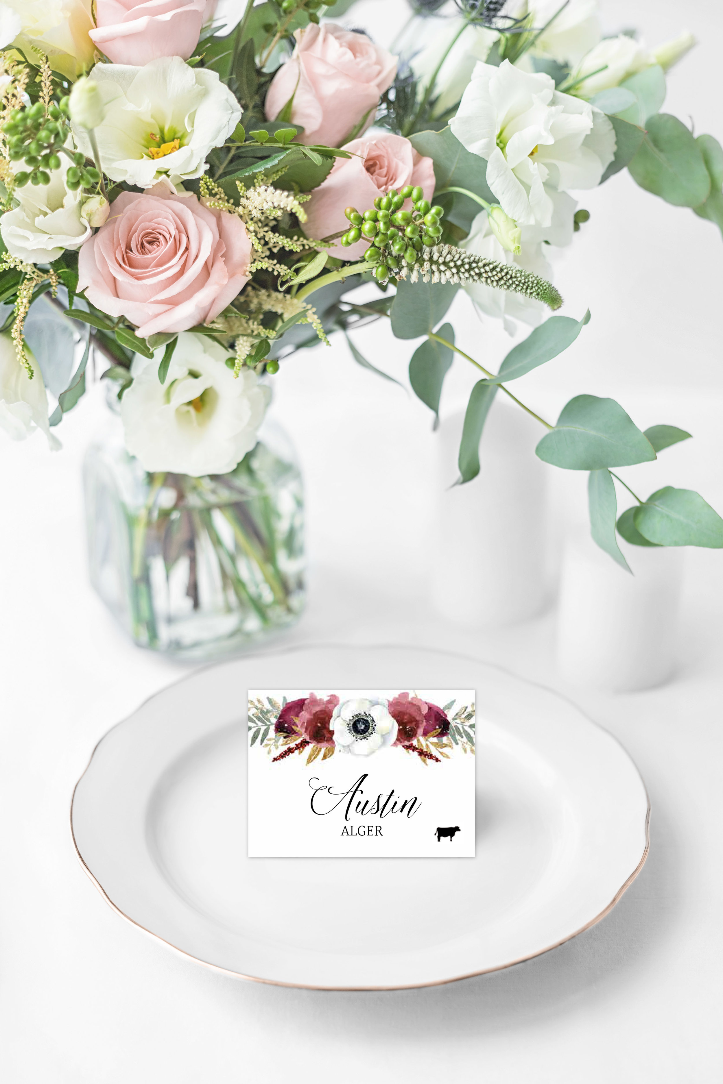 BURGUNDY & GOLD TENT FOLD PLACE CARDS.jpg