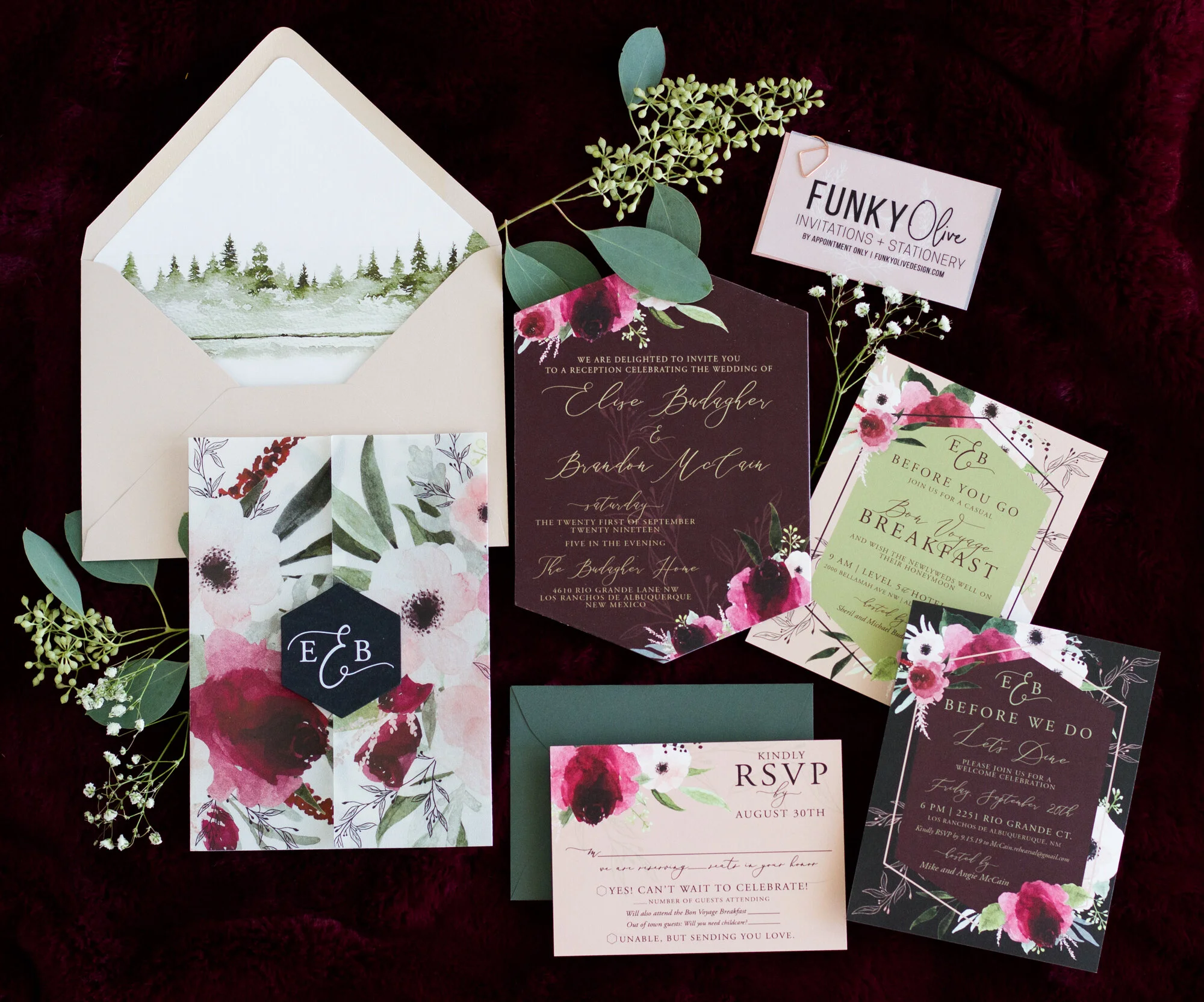 BURGUNDY FLORAL VELLUM WRAP HEXAGON WEDDING INVITATION SUITE-39.jpg