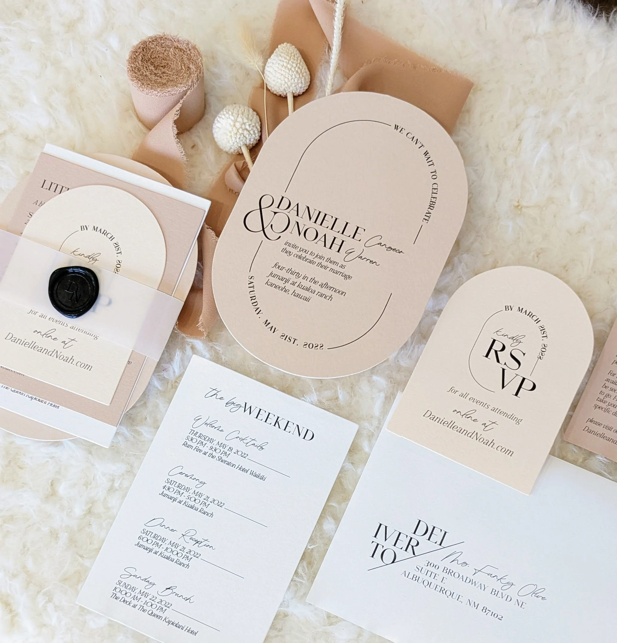 Personalized Laser Cut Wedding Invitation Cards – With Envelopes & Seals – USA