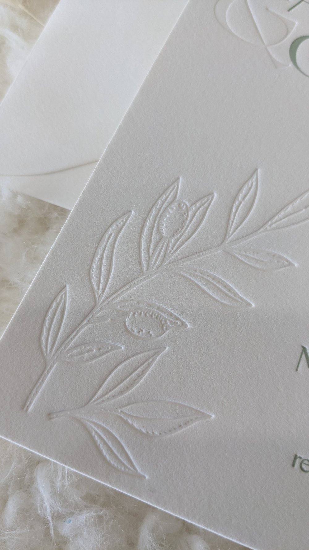 Embossed Sage Digital Paper With Cardstock Texture. Weddings