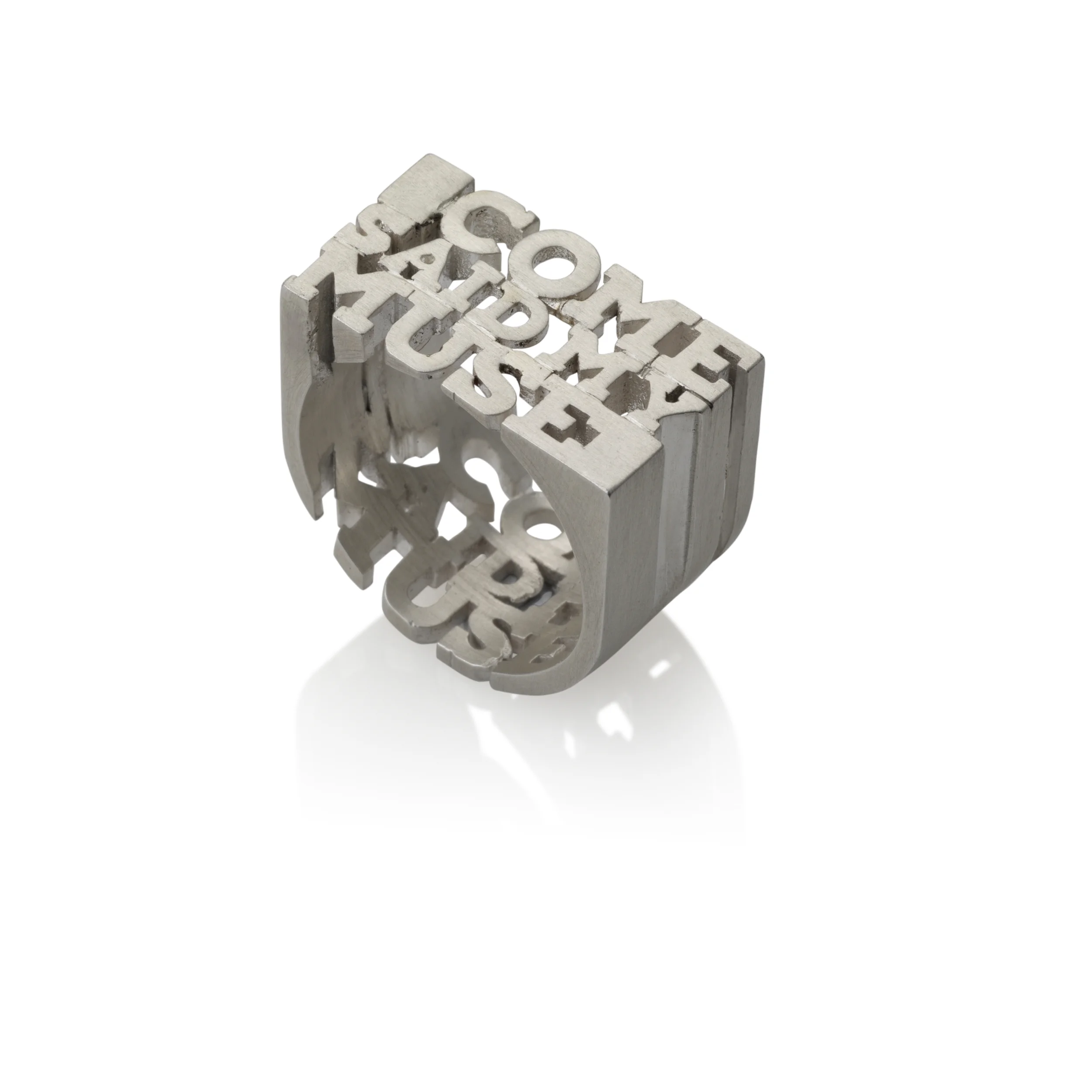 Come said My Muse ring silver