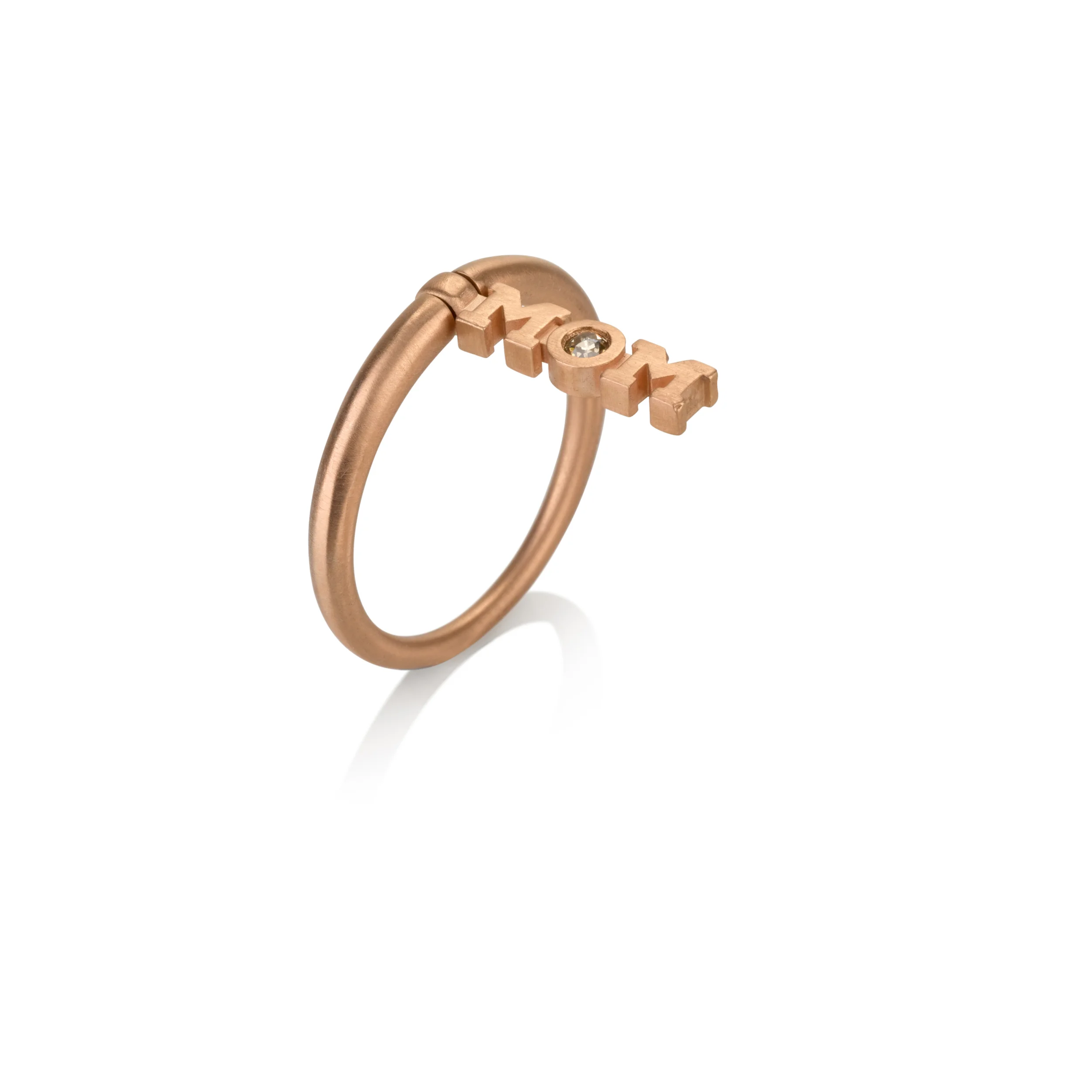 Mom diamond ring gold