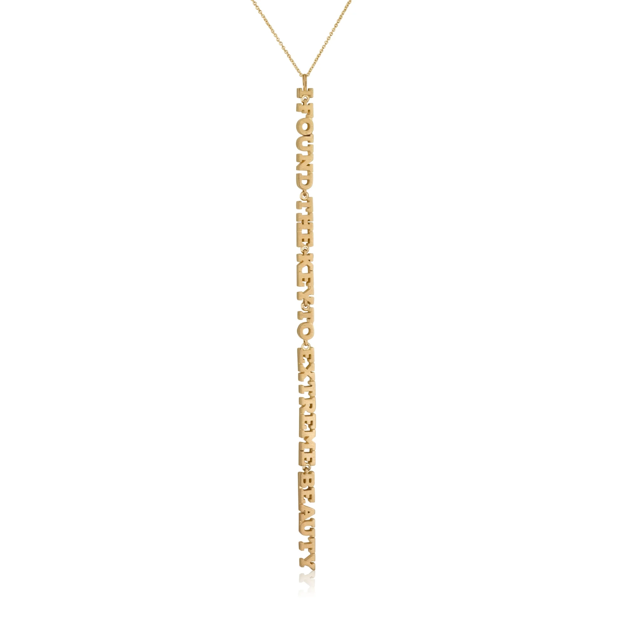I Found the key to Extreme Beauty Gold Necklace