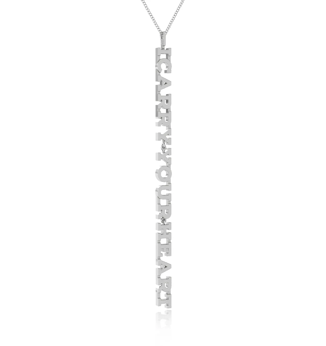 I Carry Your Heart Silver Necklace