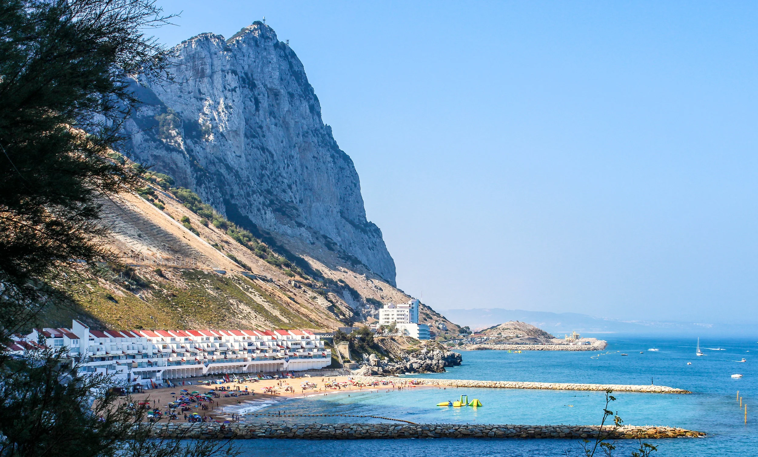 Catalan Bay Rock of Gibraltar, Mediterranean Sea, Gibraltar, British Overseas Territory, Europe | www.DoLessGetMoreDone.com |