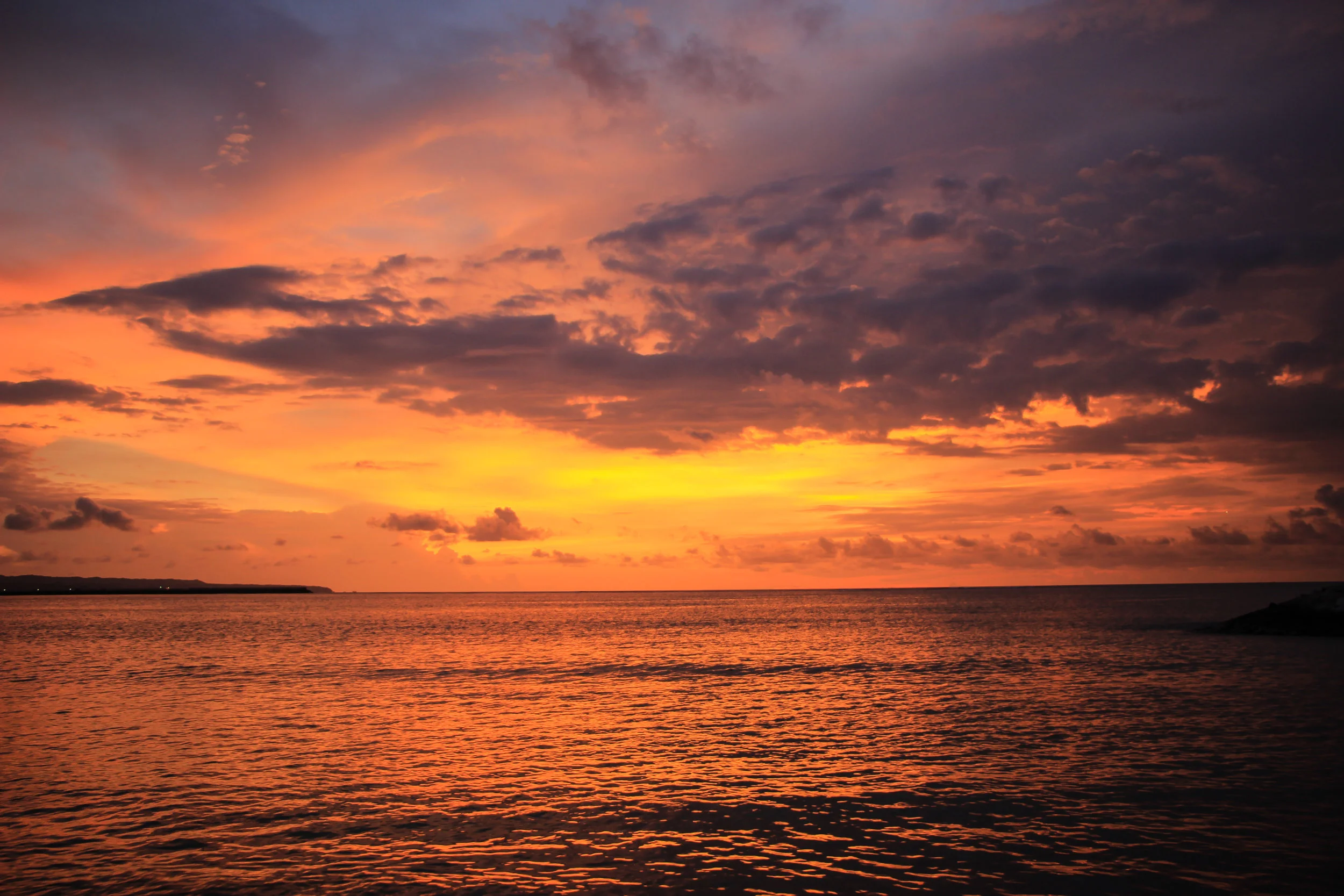 sunset, sky, clouds, sea, fishing boat, Bali, Indonesia, Asia | DoLessGetMoreDone.com |