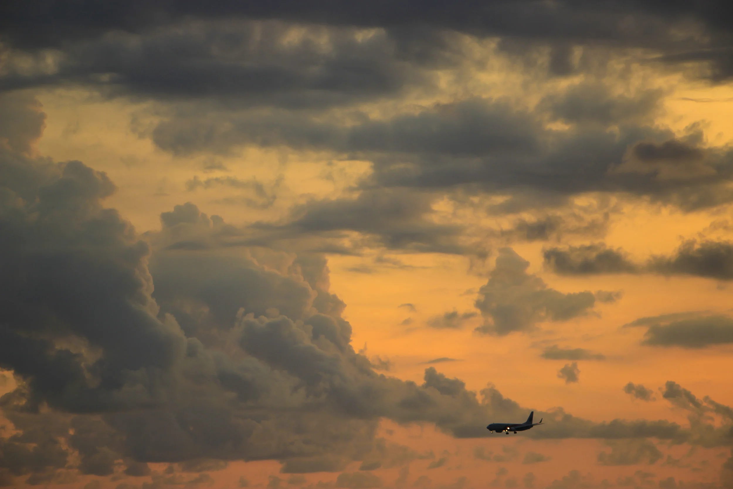 sunset, sky, airplane, Bali, Indonesia, Asia | DoLessGetMoreDone.com |