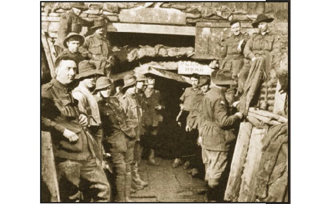Fig. 3: Geology was not all passive work - pictured here are the Australian geologic corps, whose efforts culminated in the most lethal, non-nuclear explosion in the history of war, and was the largest planned explosion in history until the 1945 Trinity atomic weapons test.
