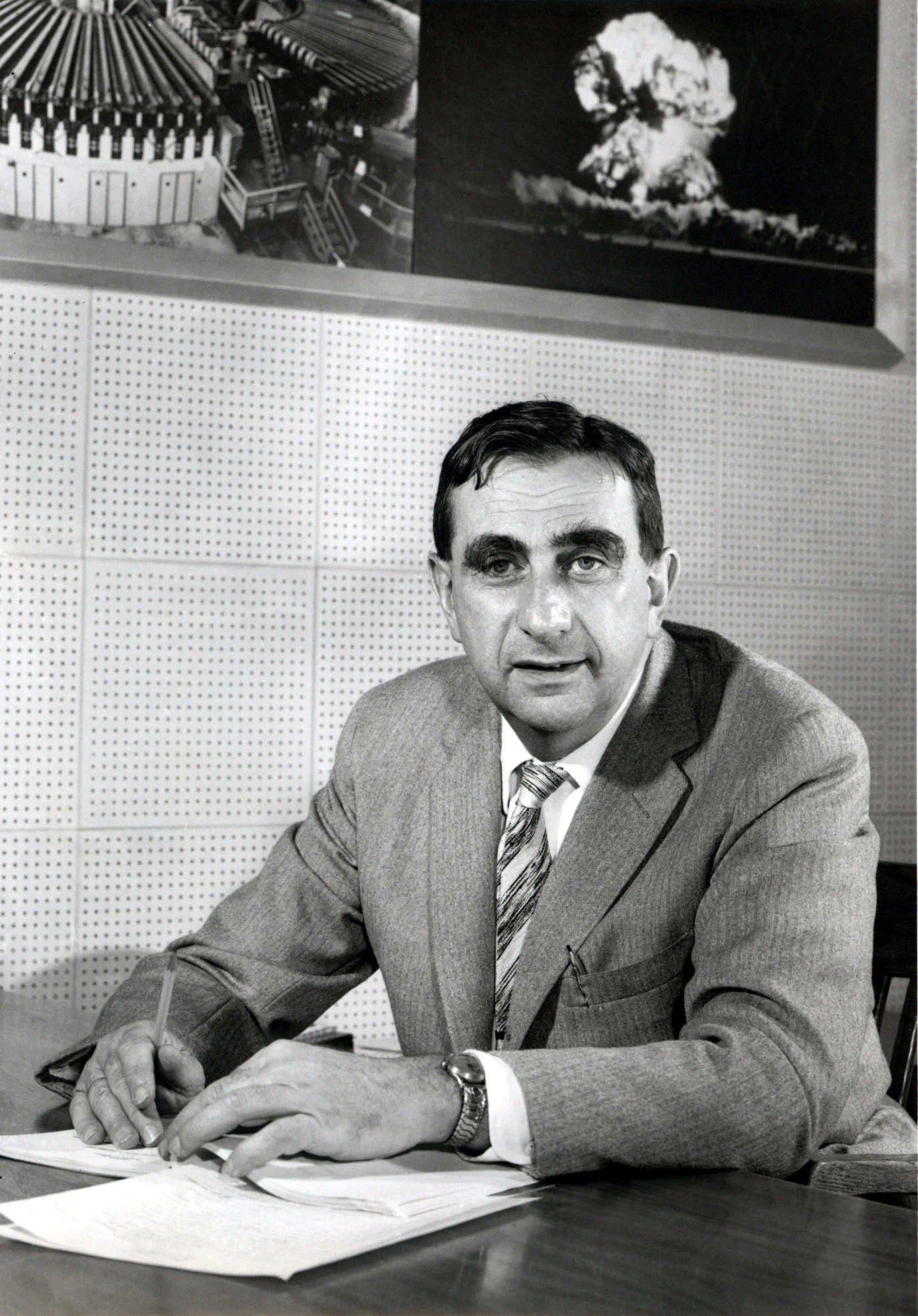 Figure 2. Edward Teller in 1958 during his directorship of Lawrence Livermore National Laboratory, soon after the approval of Project Plowshare.