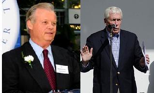 Former Congressman Tony Hall (left) and Congressman Frank Wolf (right) put partisan differences aside to work on several issues.