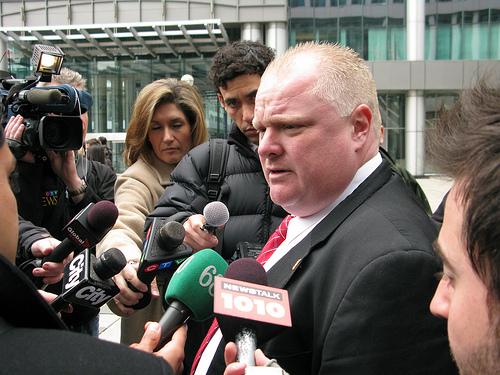 Toronto Mayor Rob Ford. Photo via West Annex News.