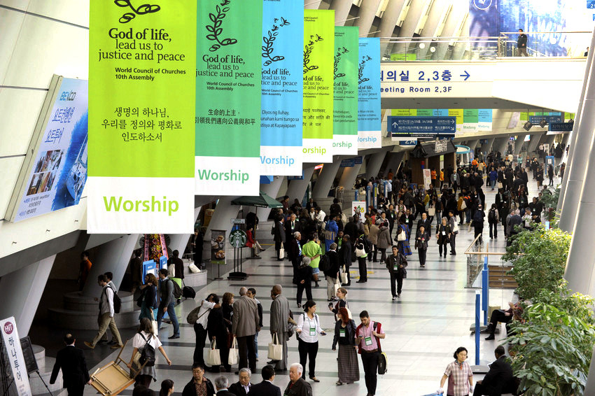 The World Council of Churches 10th Assembly in Busan, South Korea. Photo via Peter Williams. 