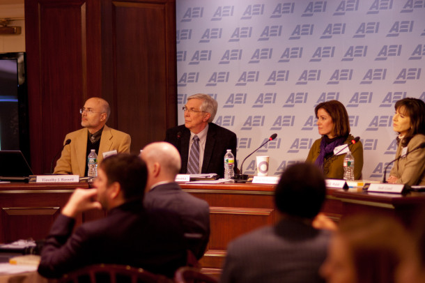 (Left to Right) Timothy Barnett, Stephen Monsma, Ruth Melkonian-Hoover, and Jennifer Walsh.
