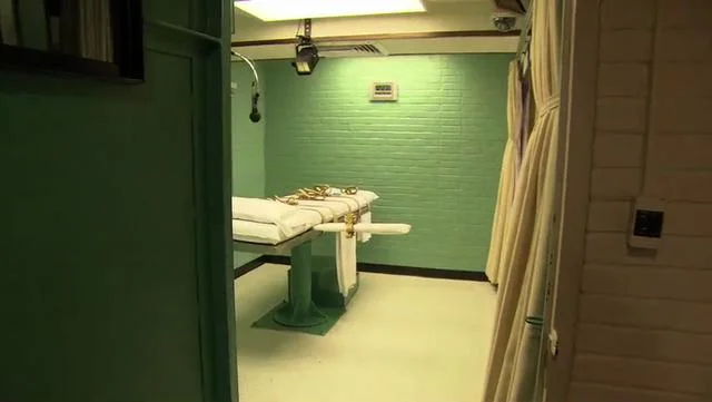A lethal injection table in a prison.&nbsp;