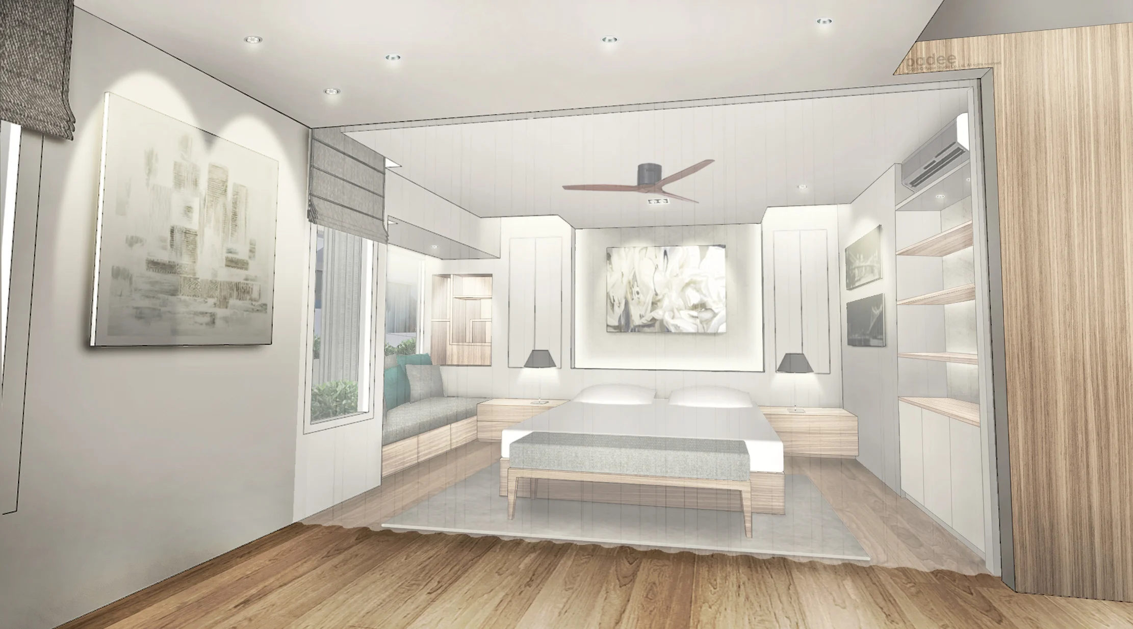 3nd Floor : Master Bedroom