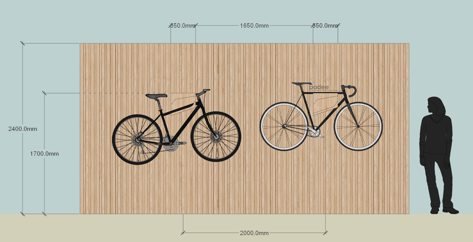 Bike Hanger : Optional Hanging Position