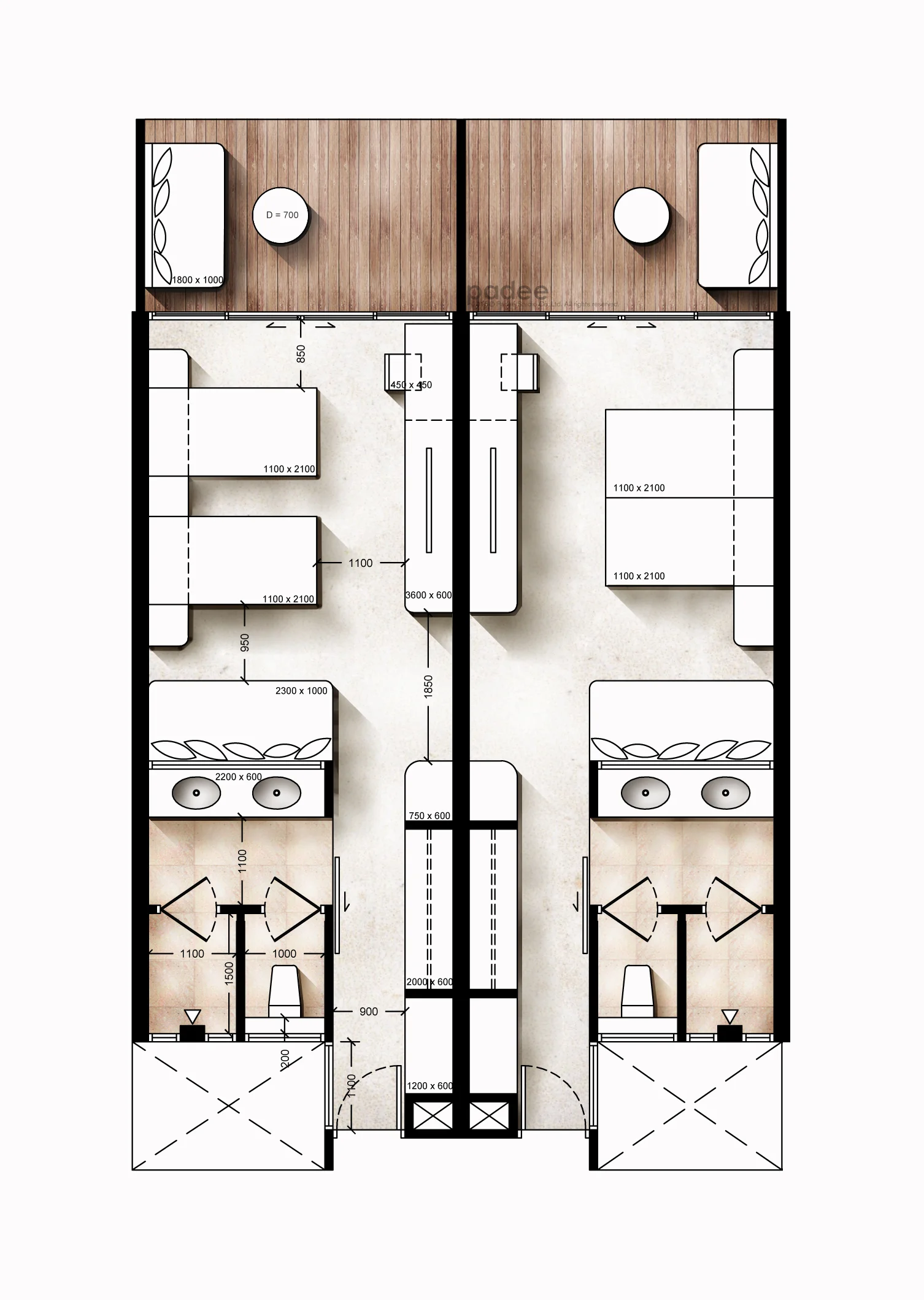 Deluxe Room Layout option 2