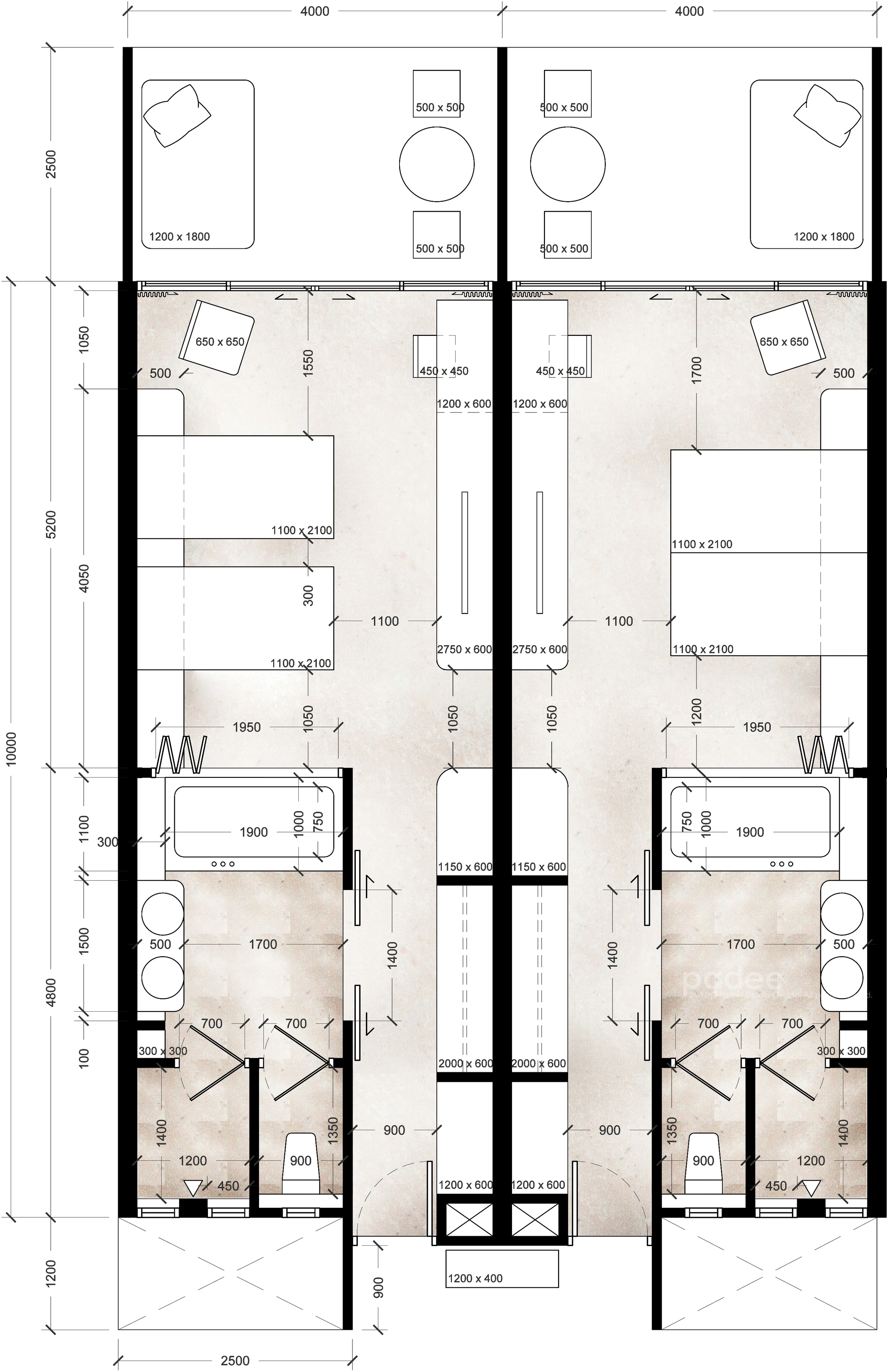 Deluxe Room Layout option 1