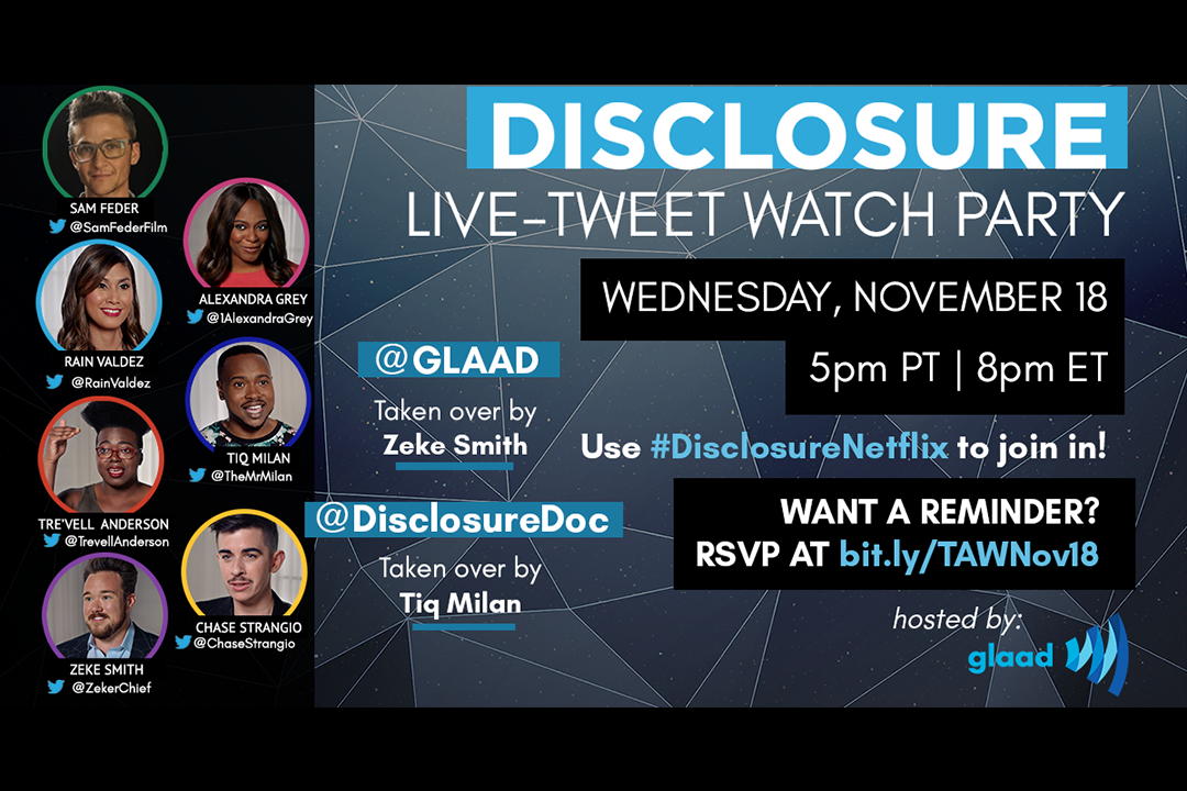 DISCLOSURE LIVE-TWEET WATCH PARTY
