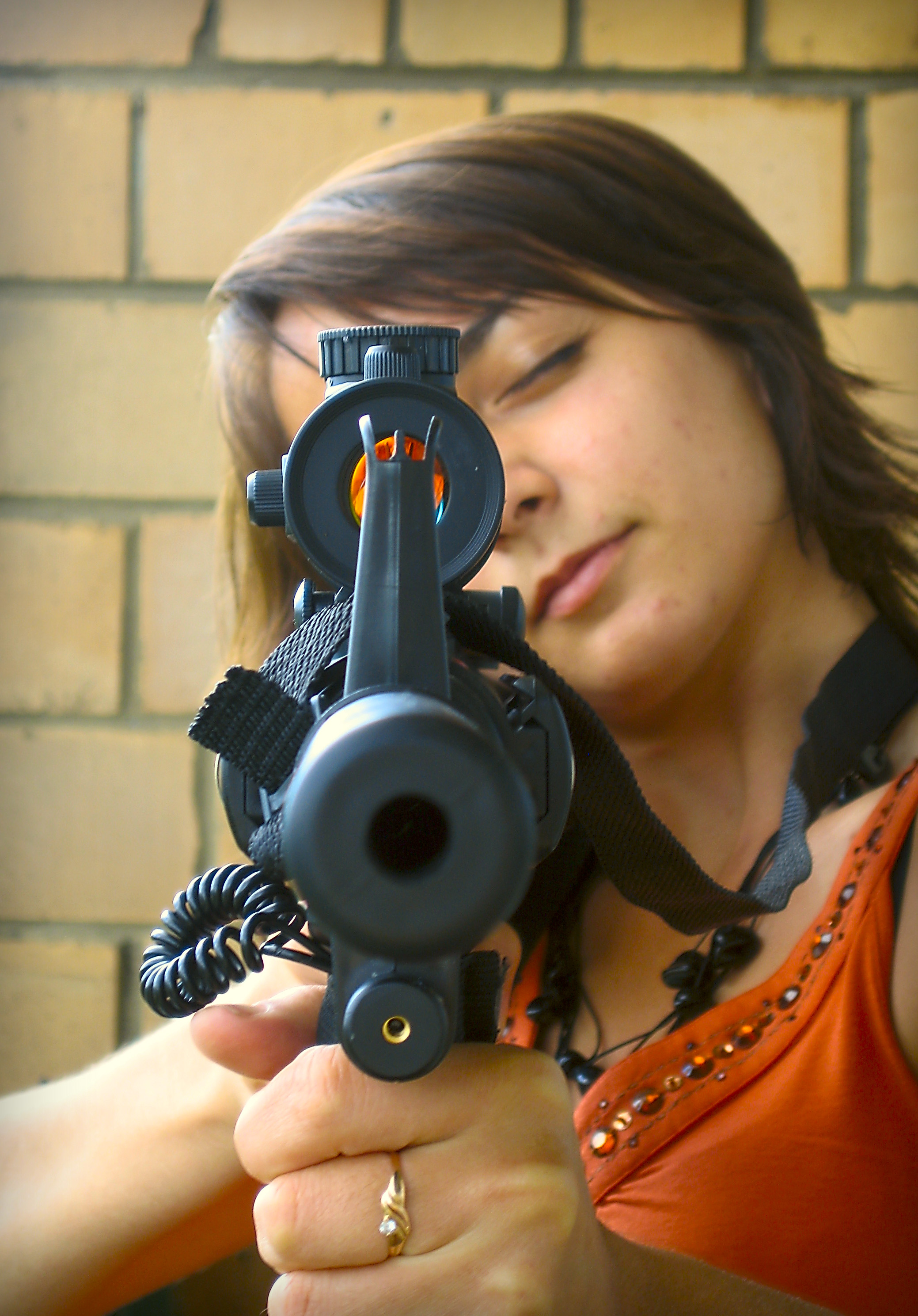 IMPORTANT: please ask your kids to stop shooting their parents or themselves.