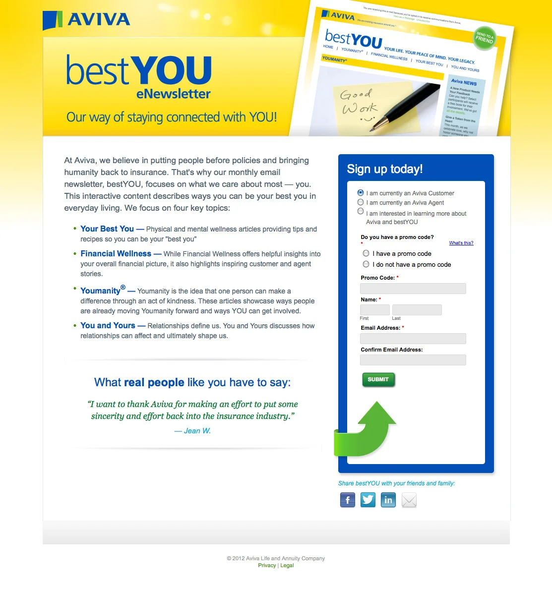 Newsletter Signup