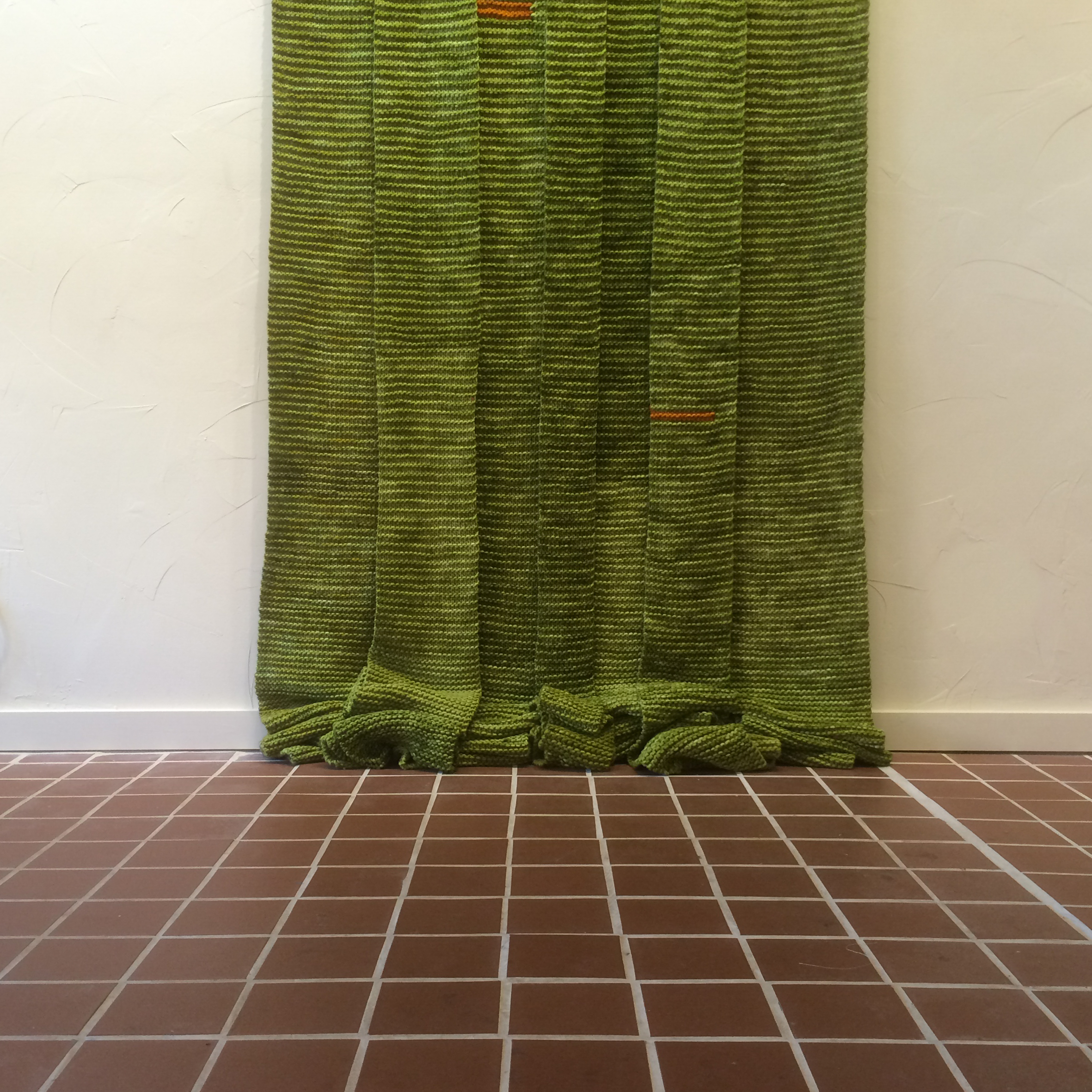 Entry to An Imagined Otherhood | 2014 | hand-knitted wool | 120 x 48