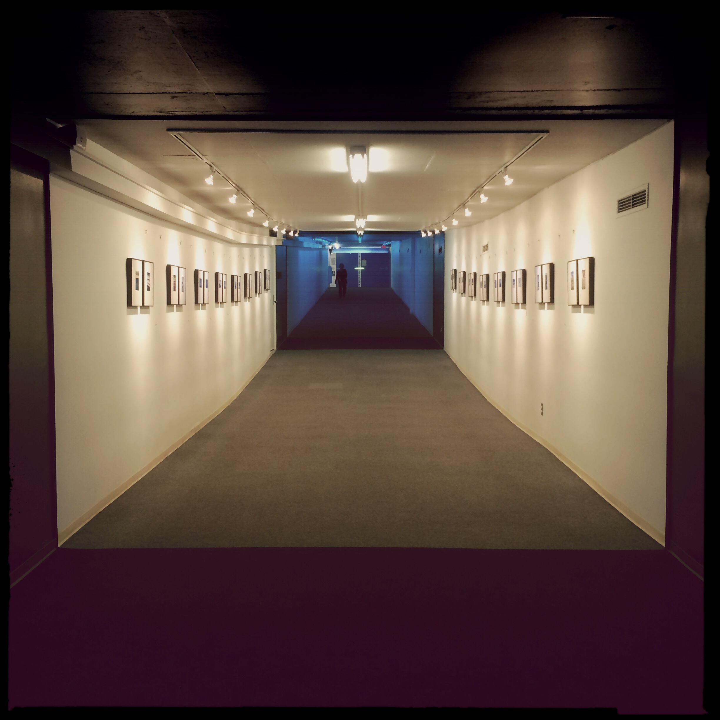 blue hallway, north