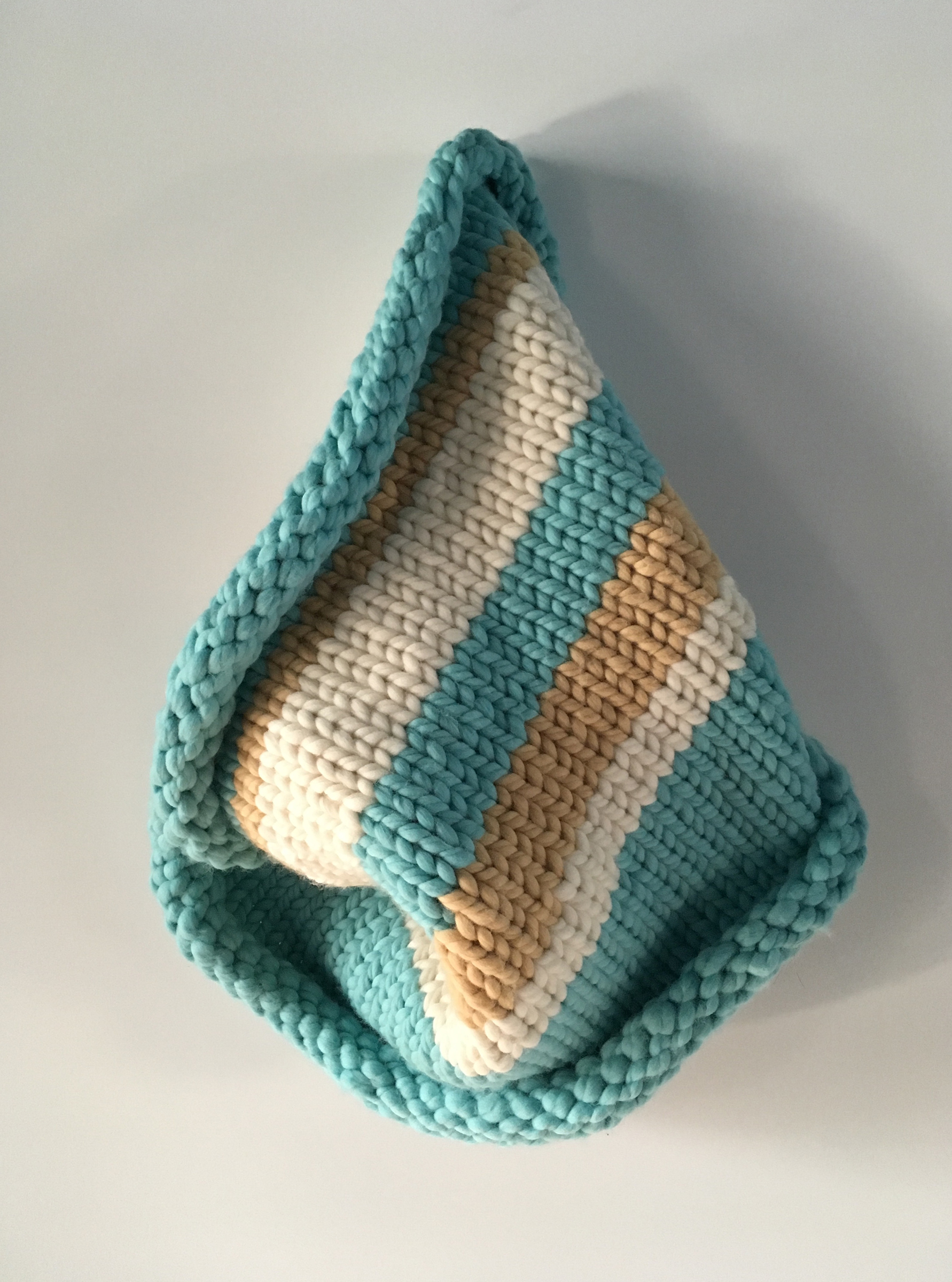 Marion Cunningham | 2019 | hand knitted wool yarn | 20 x 14 x 5