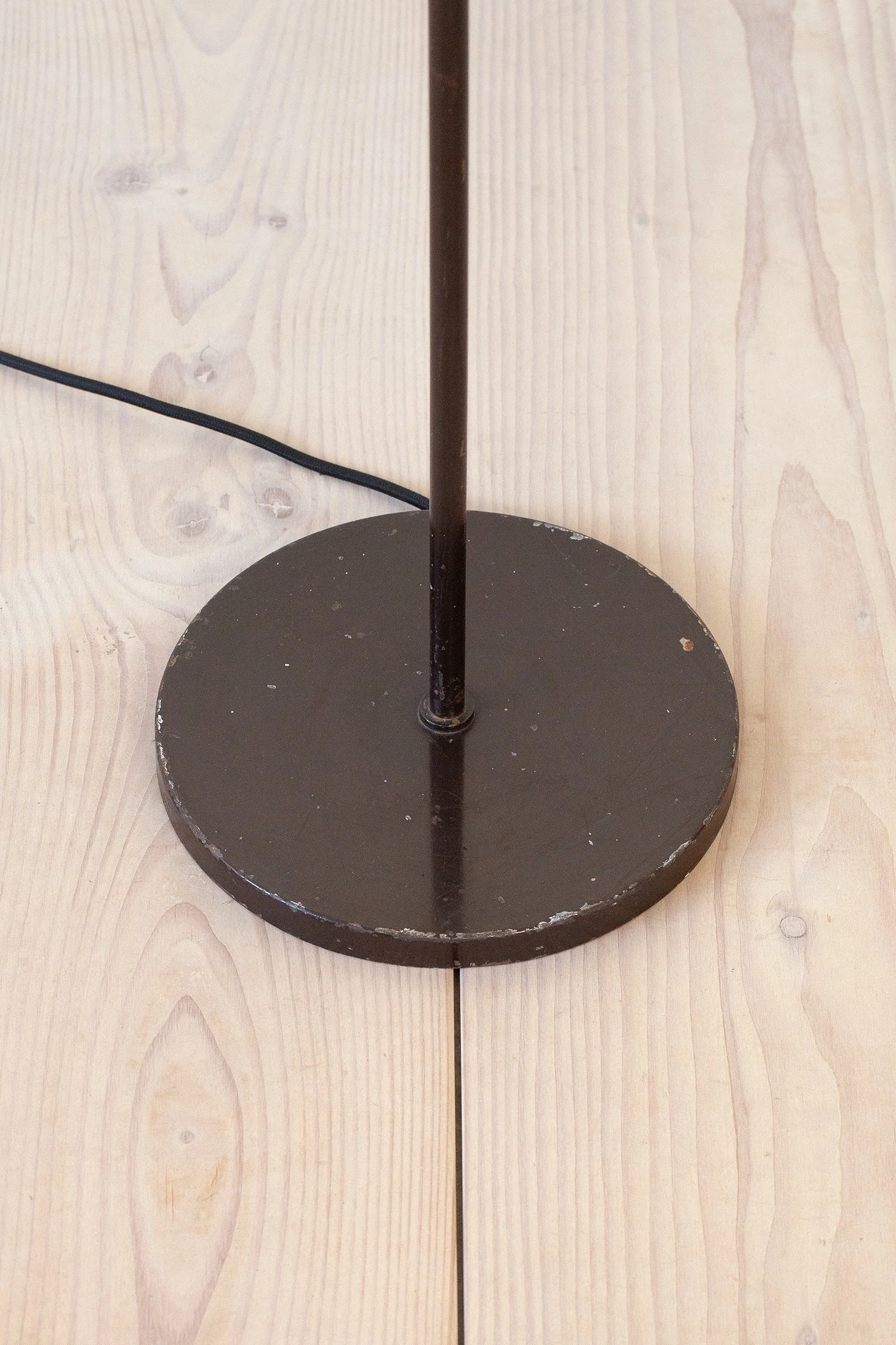 Danish Patinated Copper Floor Lamp