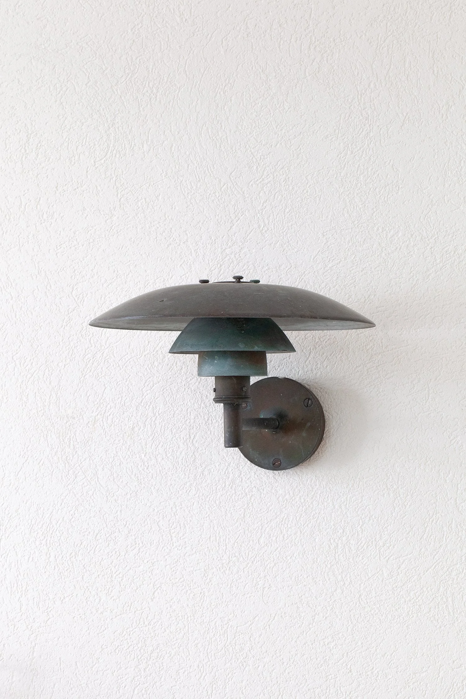 Patinated Poulsen Outdoor Wall Light