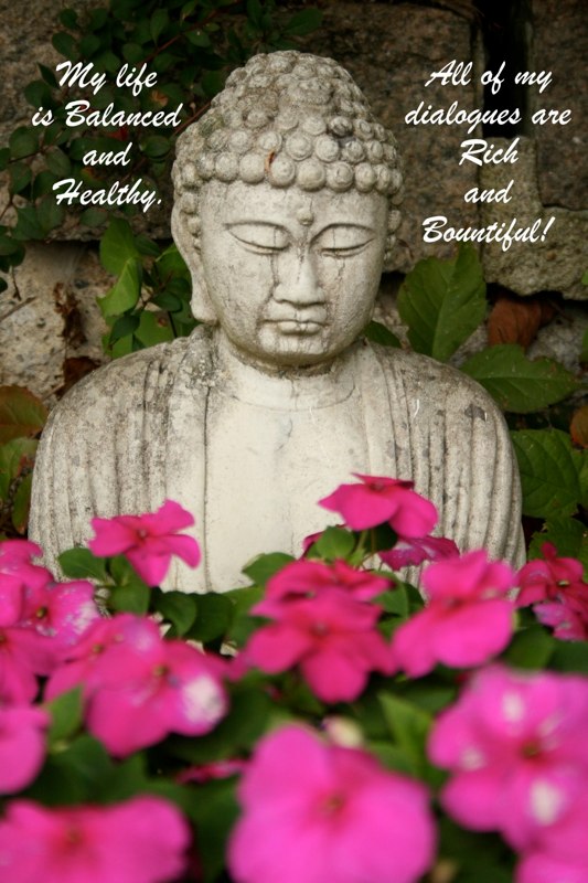 “Buddha in blooms”, Inspired by a dear friend Ogunquit, ME