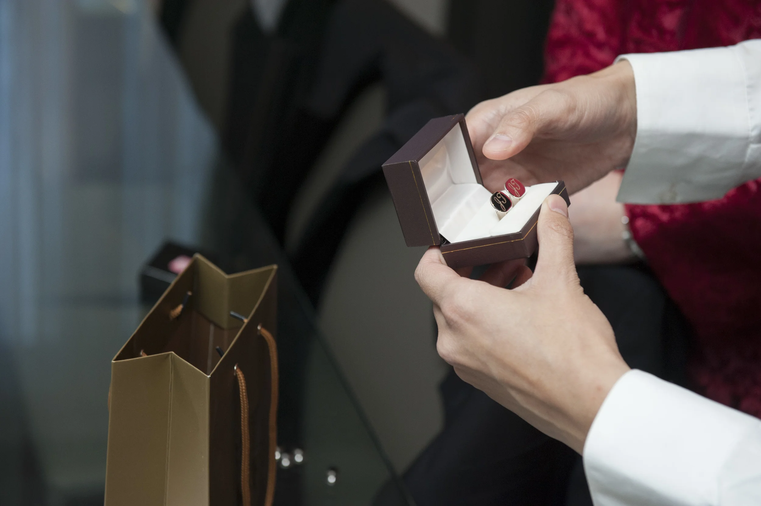 Custom Make Groomsmen Cufflinks with Initials